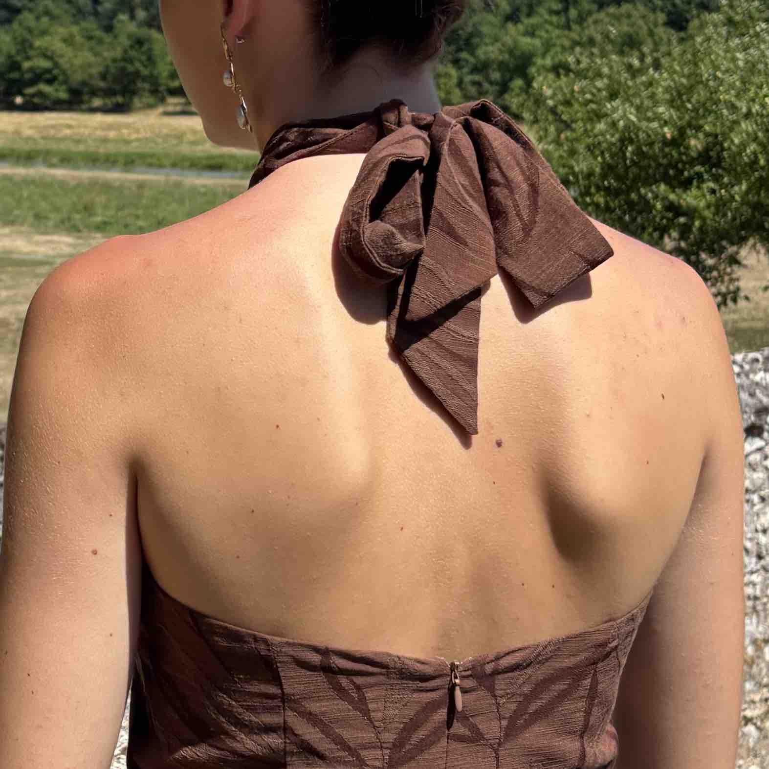 Vestido marrón invitada de boda Bimani — foto 5 de 5