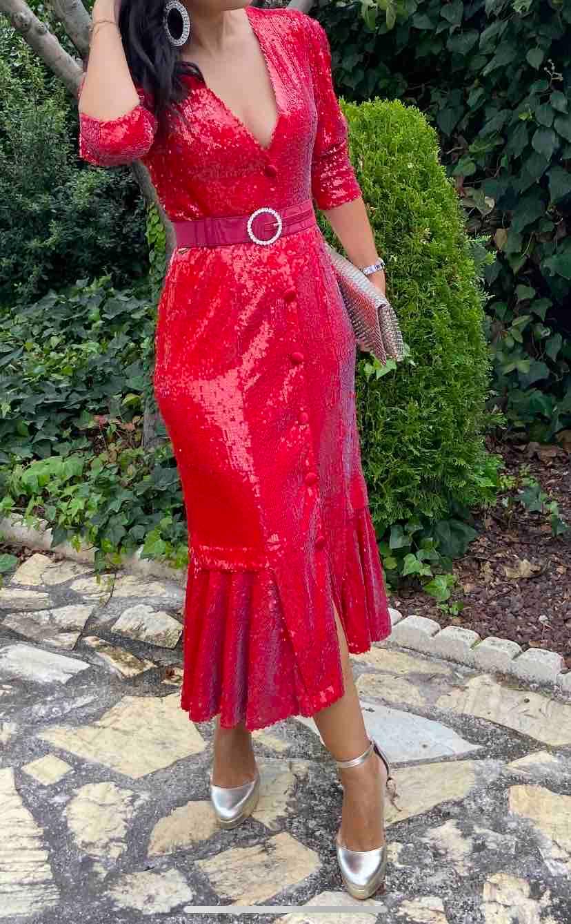 Vestido lentejuelas invitada REDONDO BRAND — foto 1 de 4