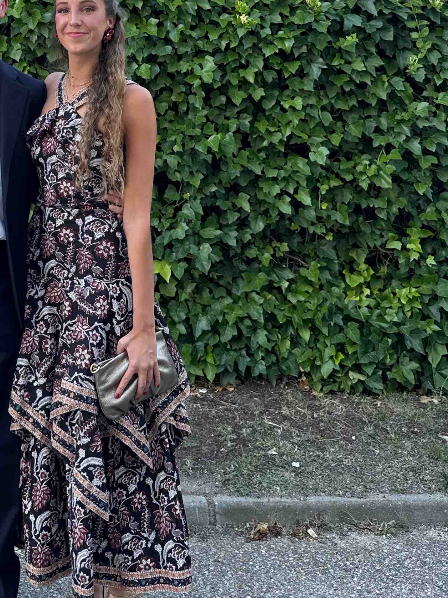 Vestido largo volantes Philippa 1970 — foto 2 de 2