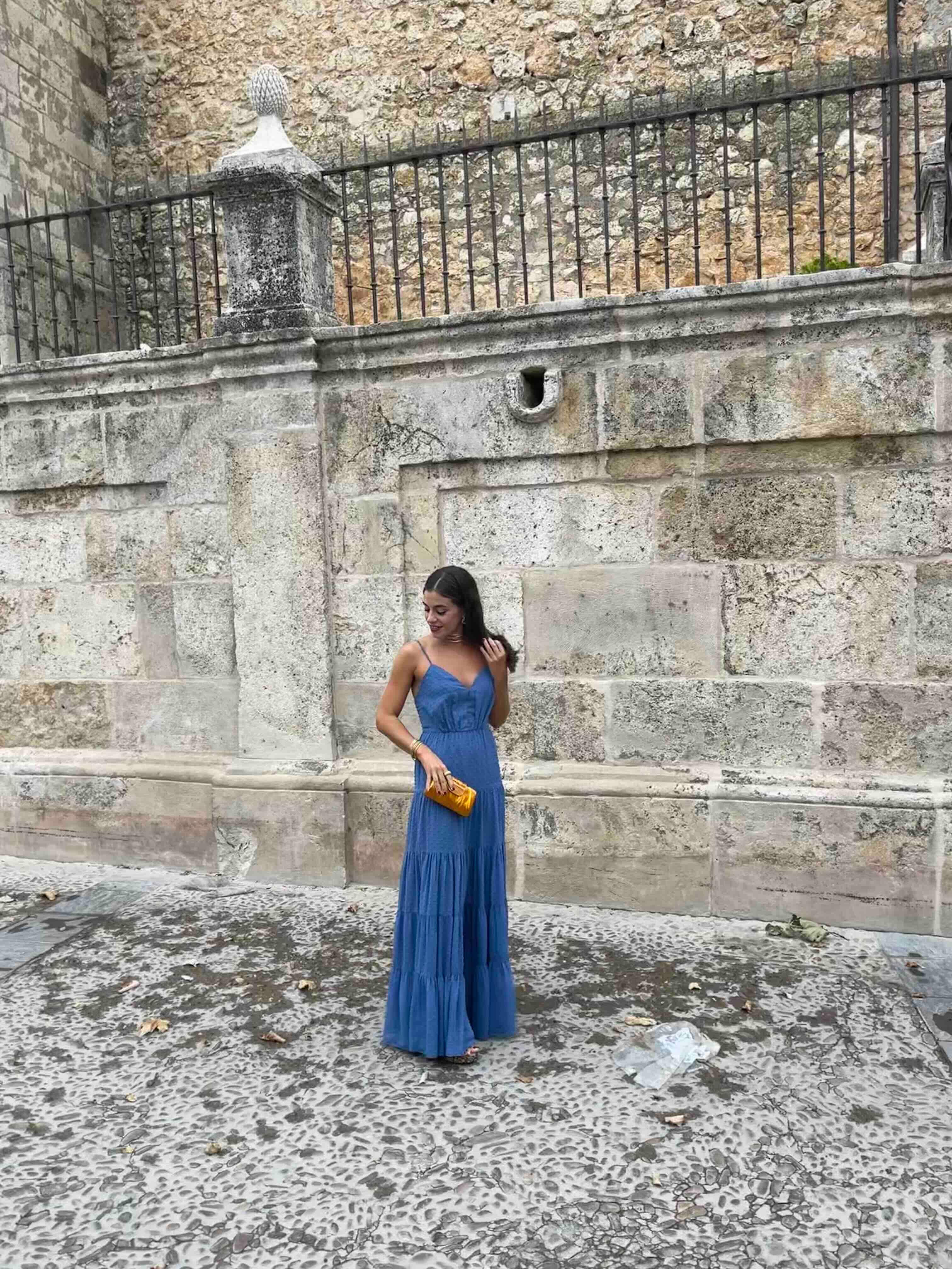 Vestido plumeti largo — foto 1 de 3