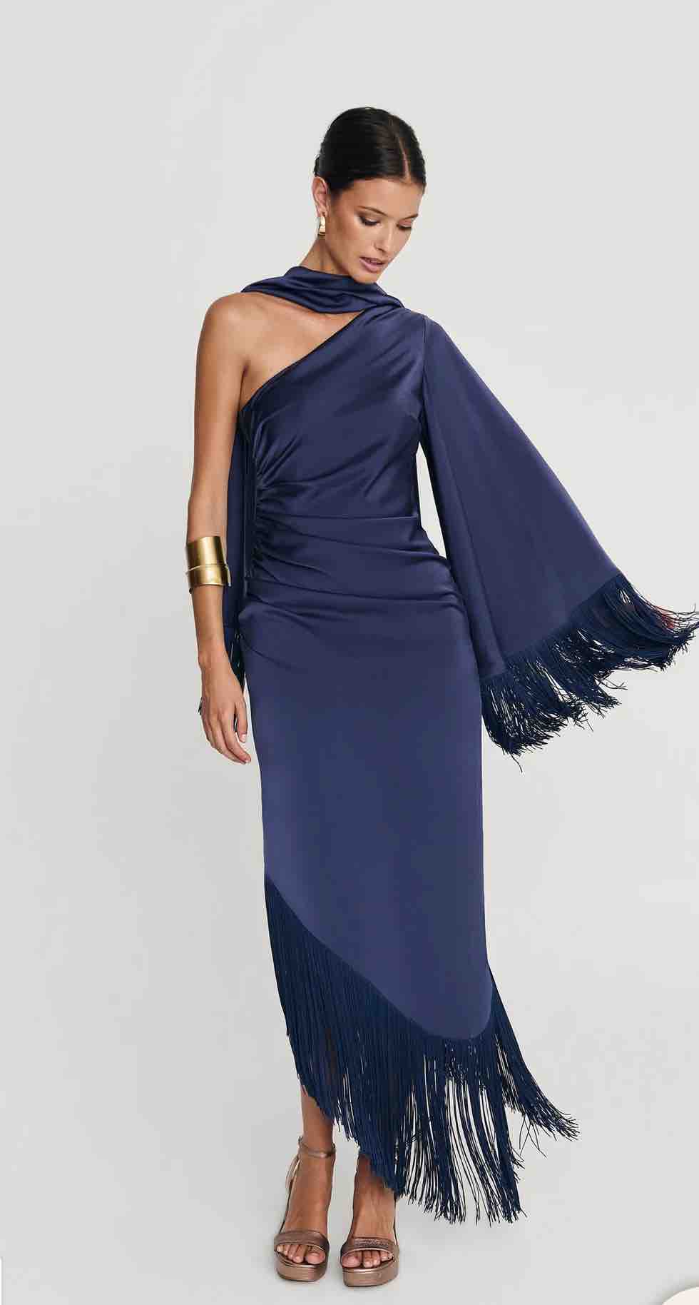 Vestido azul marino Miphai — foto 1 de 3