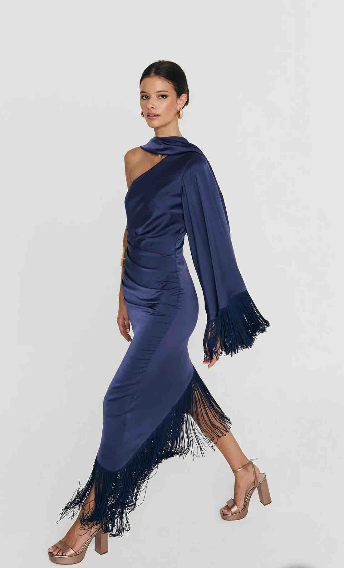 Vestido azul marino Miphai — foto 2 de 3