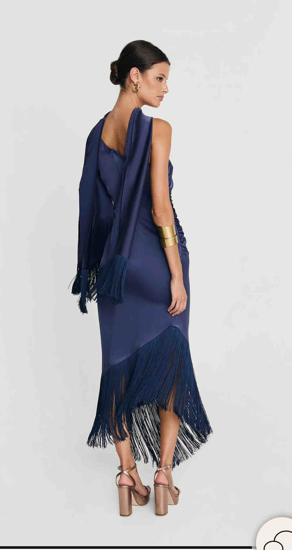 Vestido azul marino Miphai — foto 3 de 3