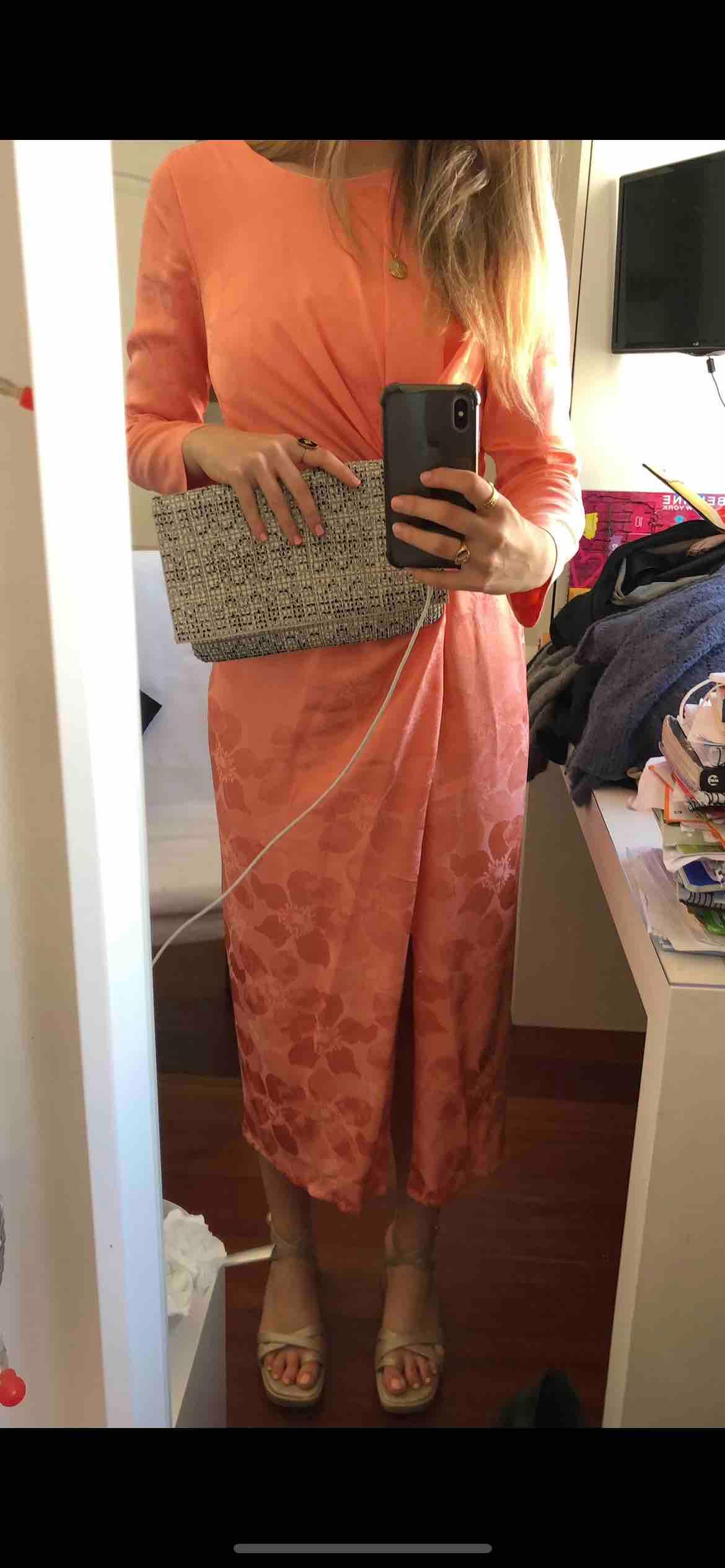 Vestido Invitada Naranja Cherubina — foto 4 de 4
