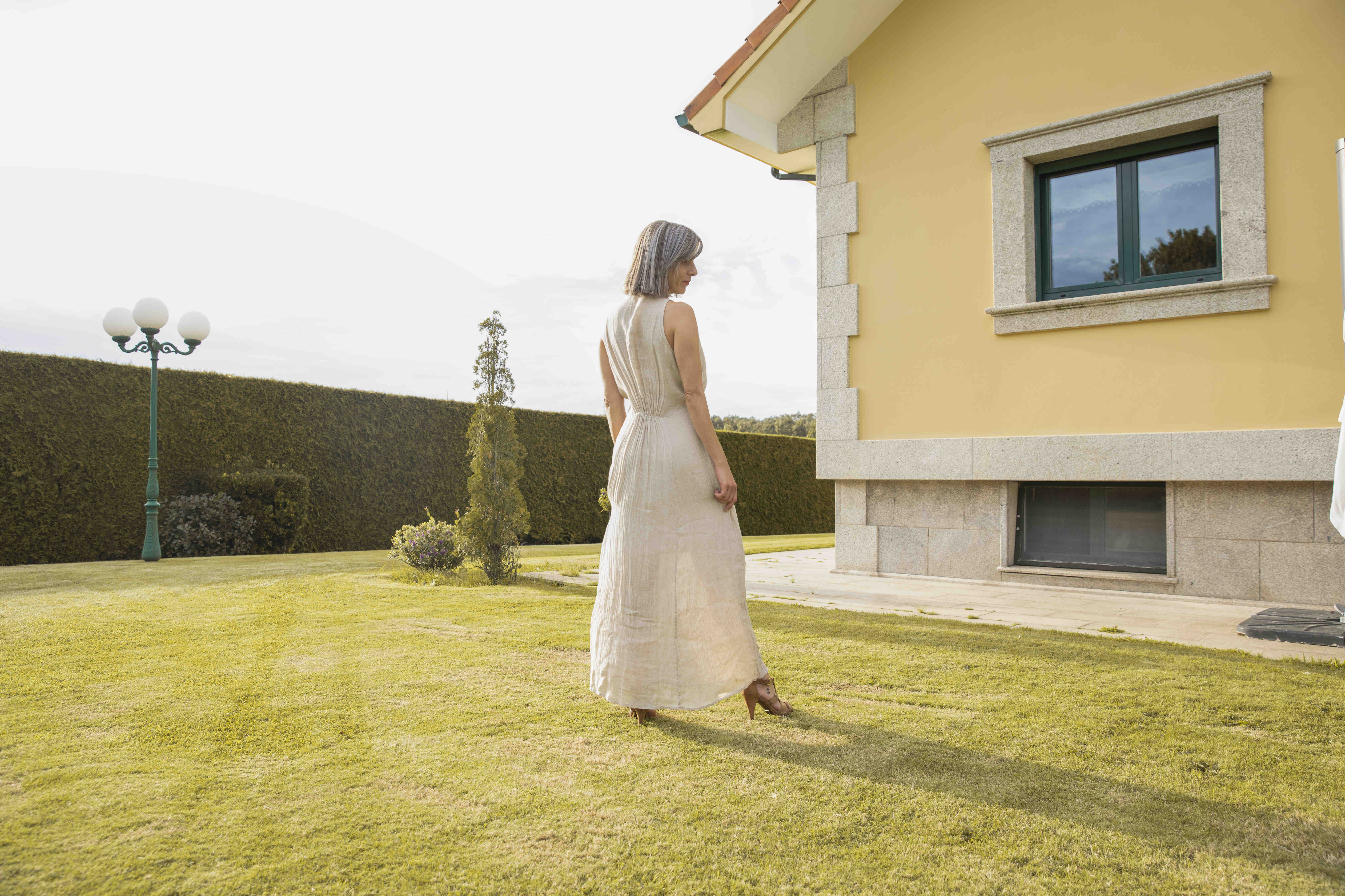 Vestido largo oversize gasa Mes Demoiselles — foto 3 de 4