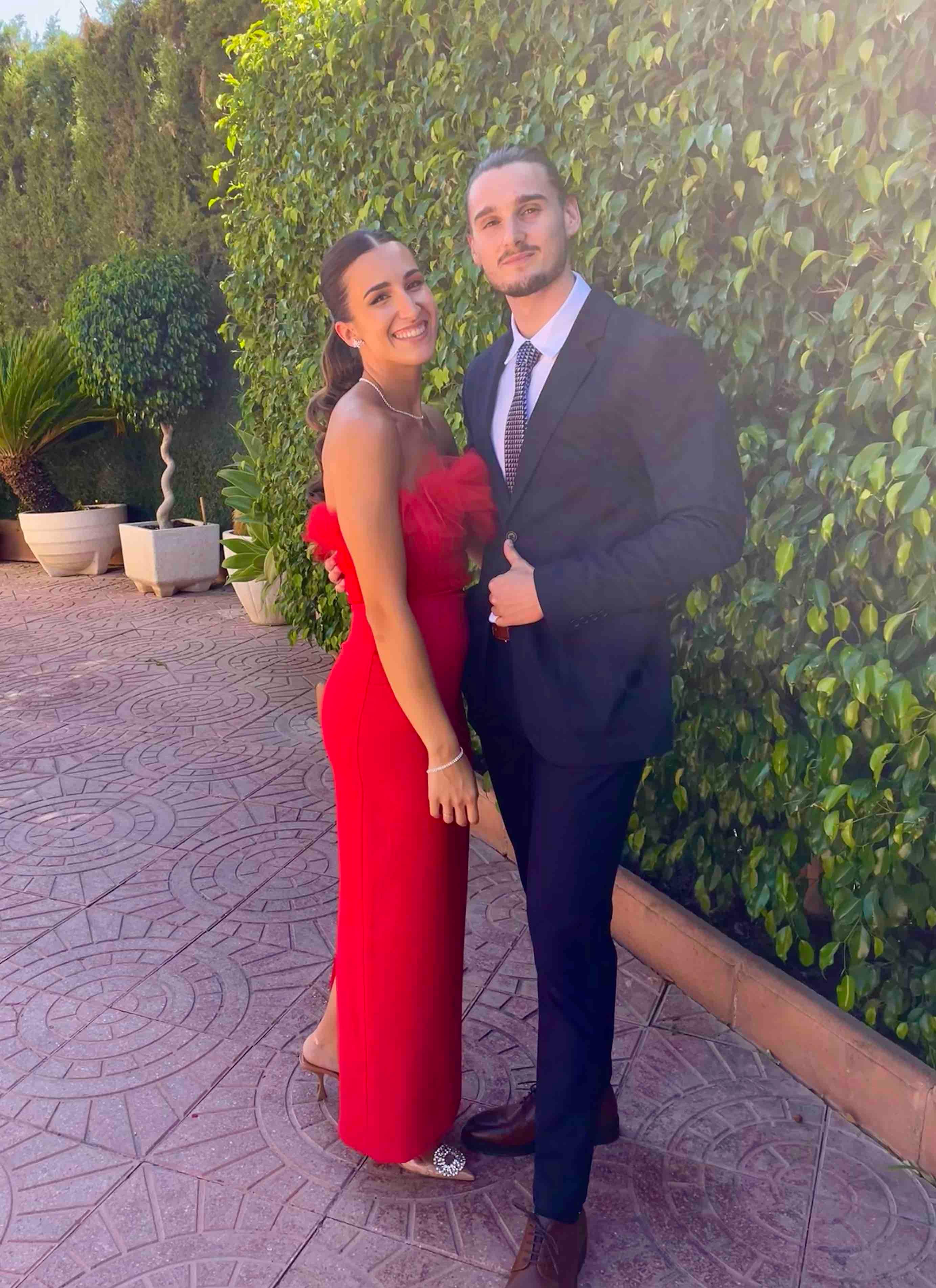 Vestido invitada rojo REDONDO BRAND — foto 1 de 4