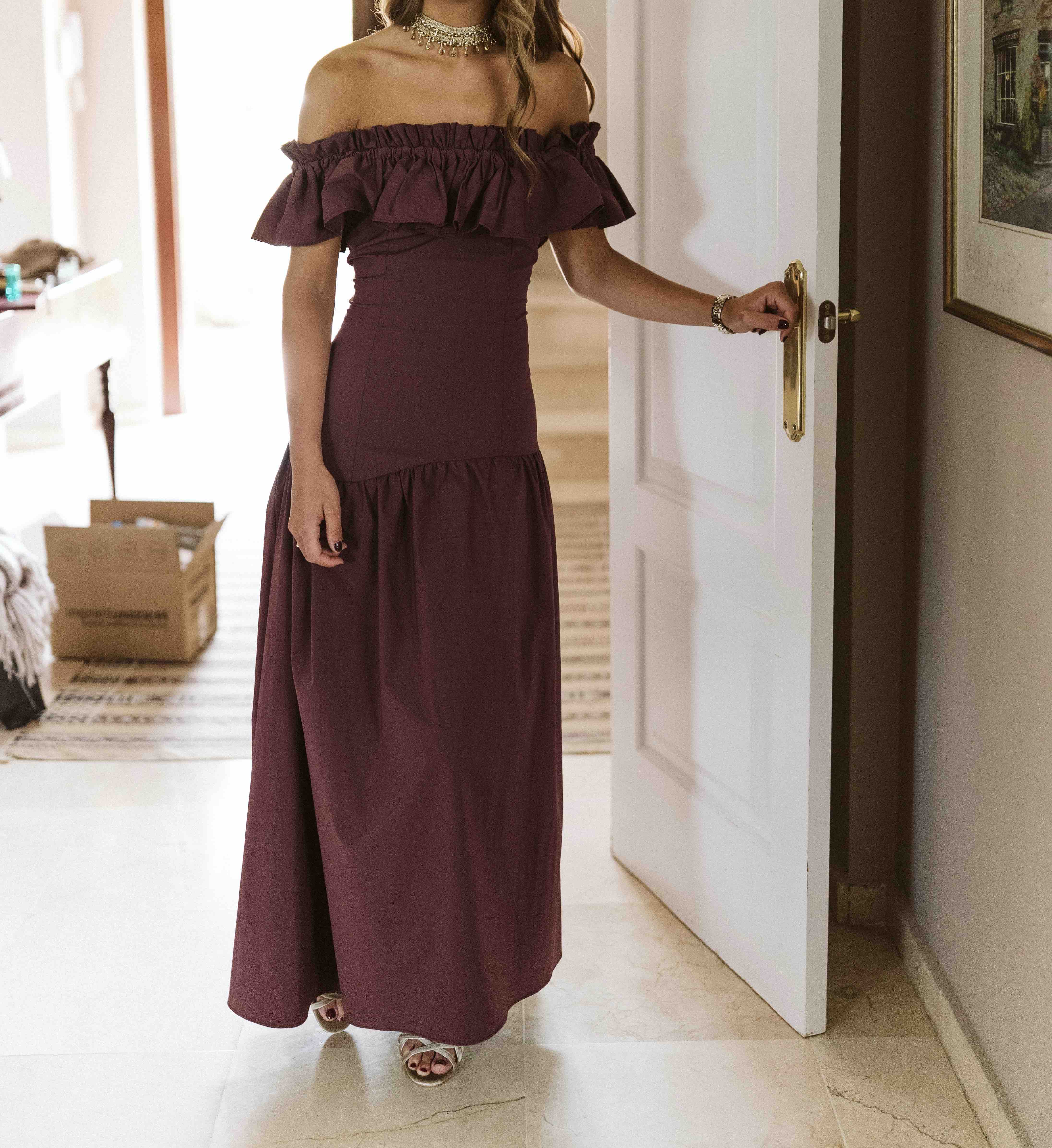 Vestido Cardié morado, talla XS, en alquiler — foto 2 de 5