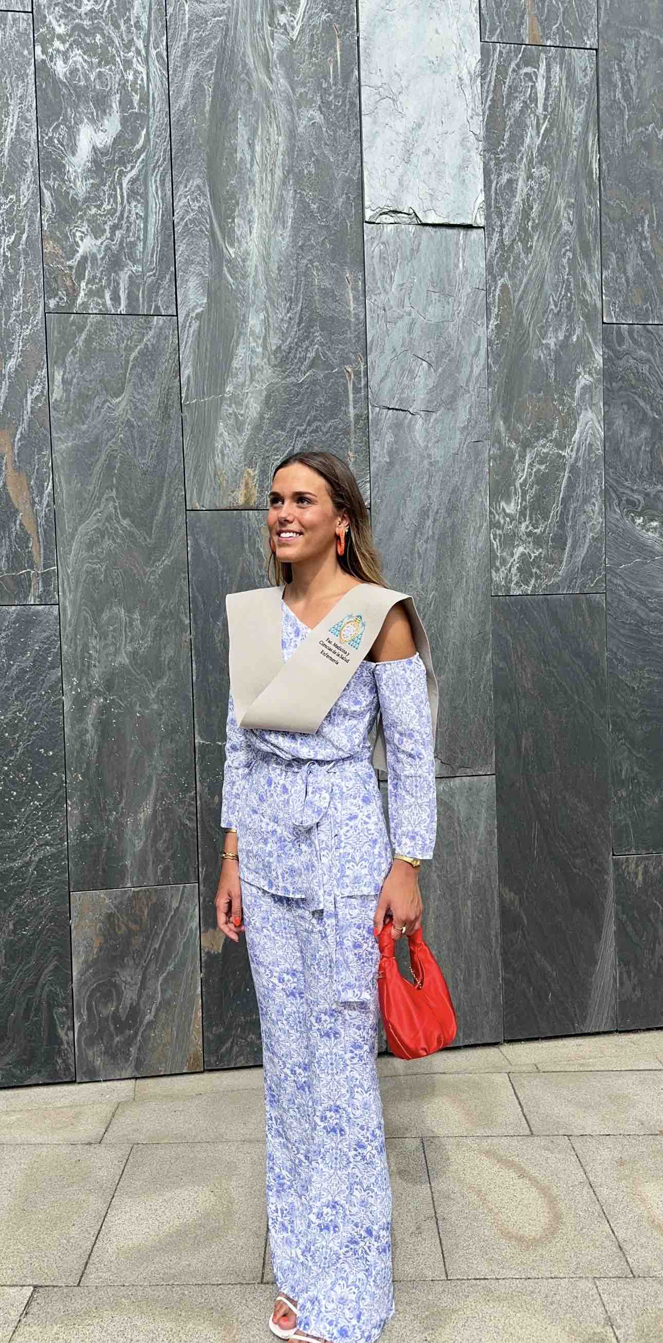 Conjunto dos piezas estampado azul Lady Pipa — foto 2 de 3