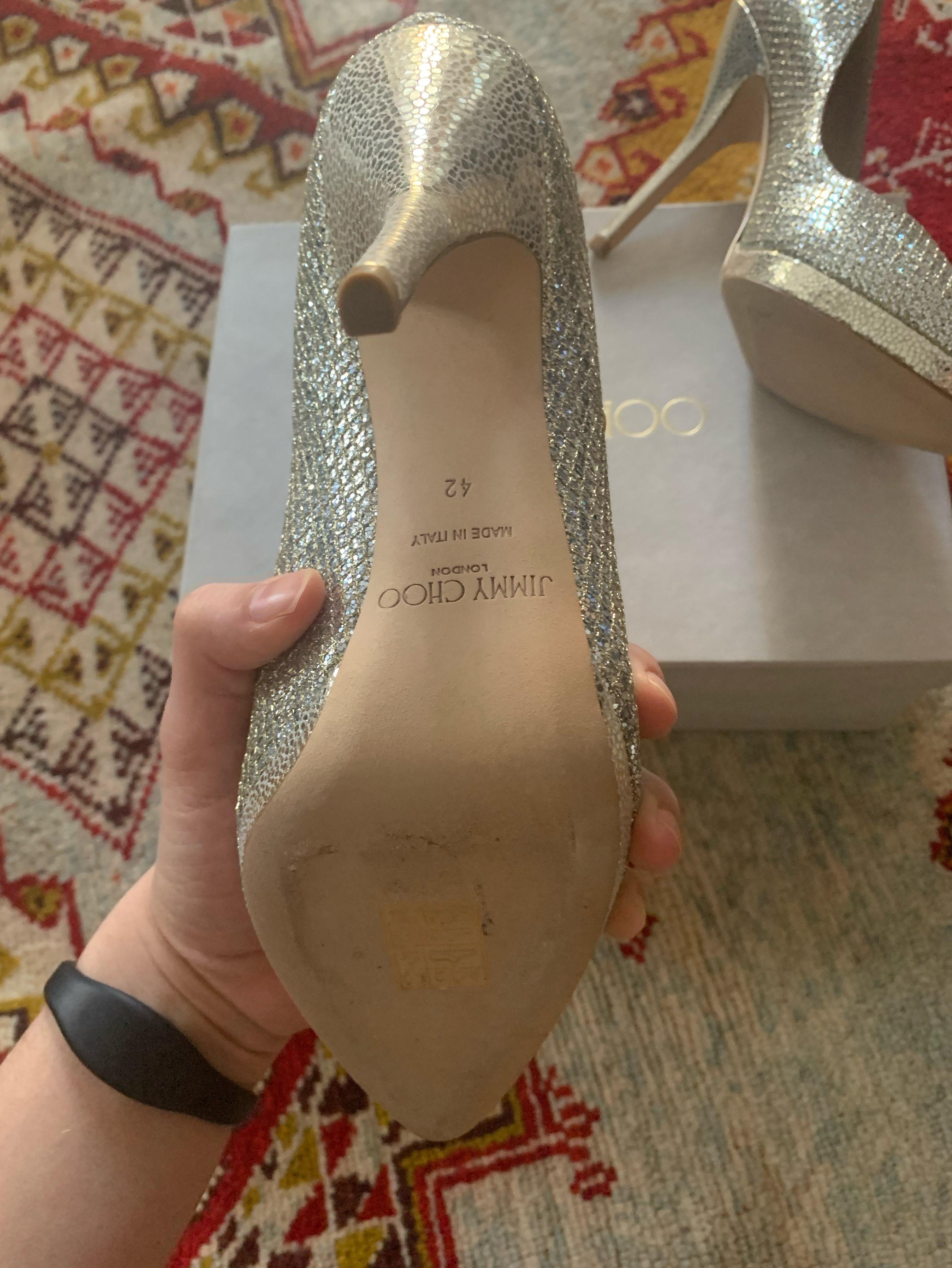 tavones plateados Jimmy Choo — foto 3 de 5