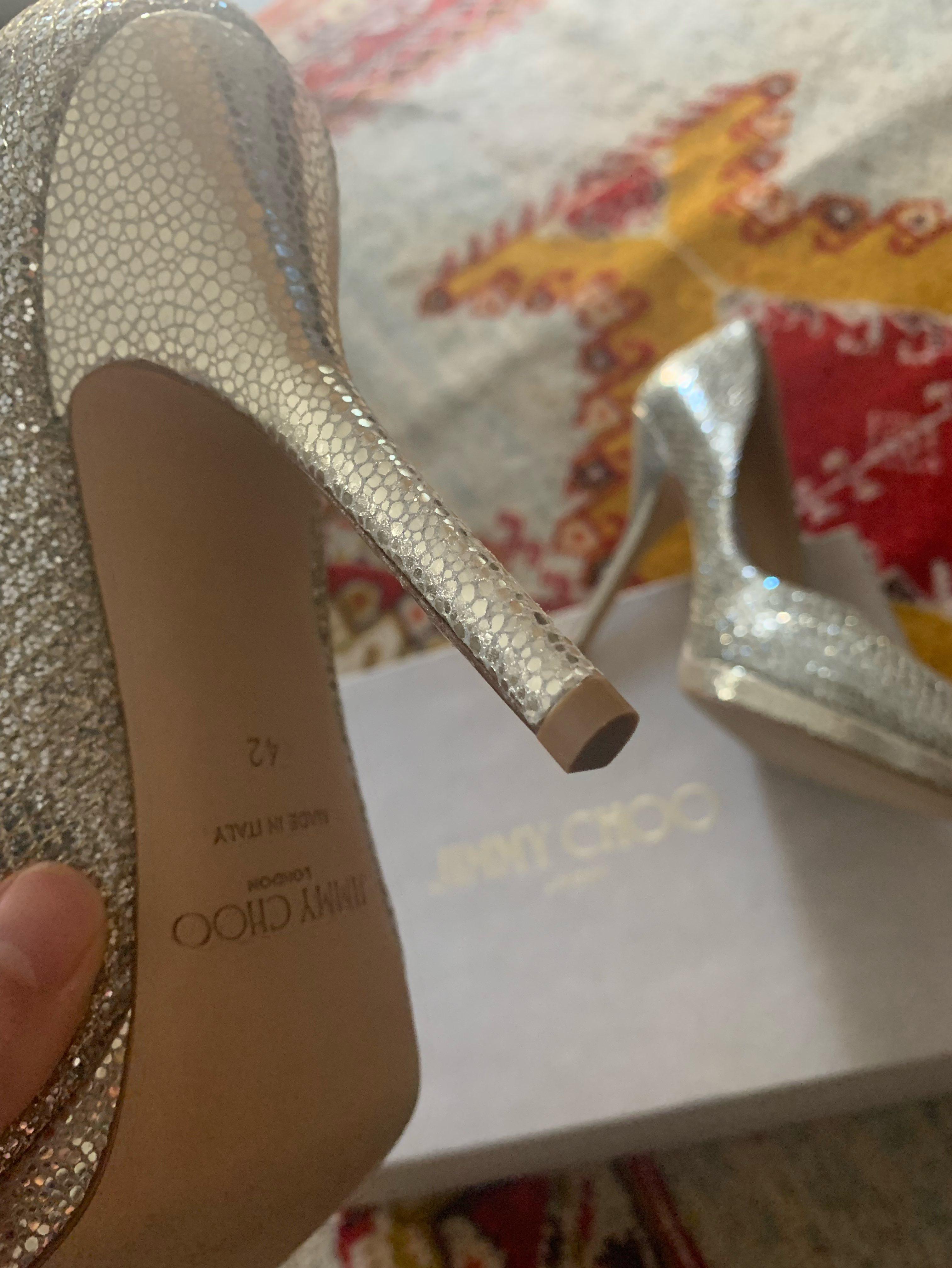 tavones plateados Jimmy Choo — foto 4 de 5