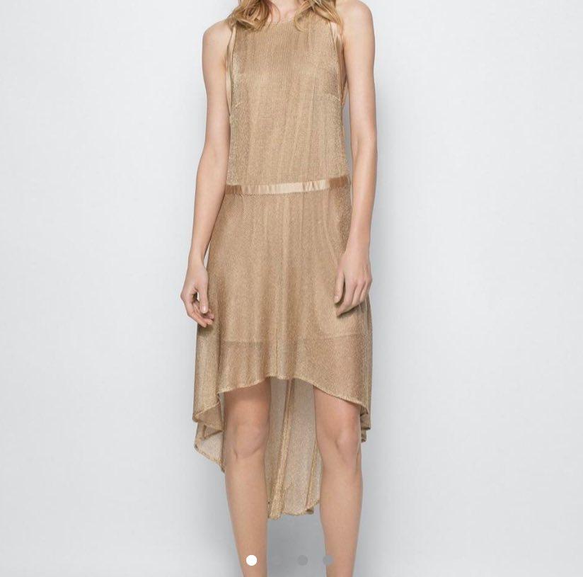 vestido dorado Zadig & Voltaire — foto 1 de 4