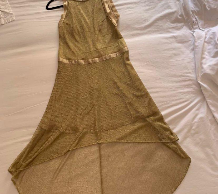 vestido dorado Zadig & Voltaire — foto 3 de 4