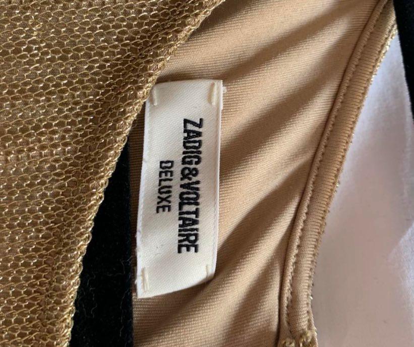 vestido dorado Zadig & Voltaire — foto 4 de 4