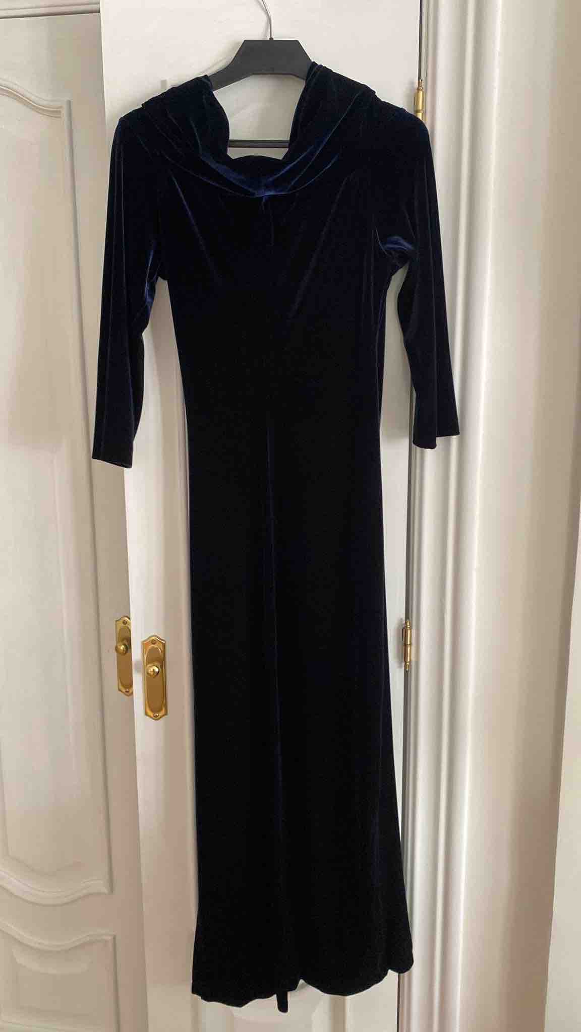 Vestido terciopelo azul El Corte Inglés — foto 4 de 6