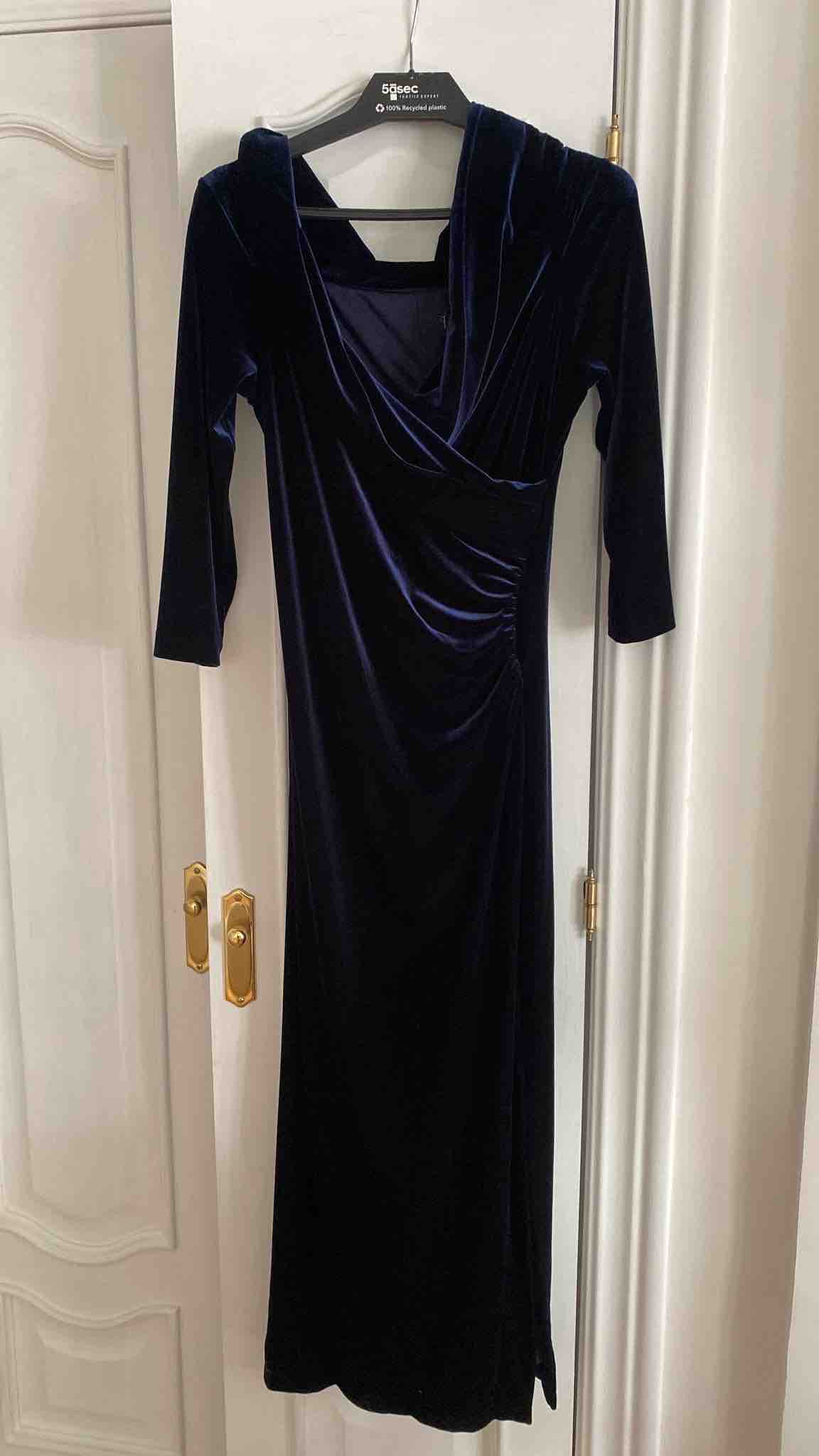 Vestido terciopelo azul El Corte Inglés — foto 6 de 6