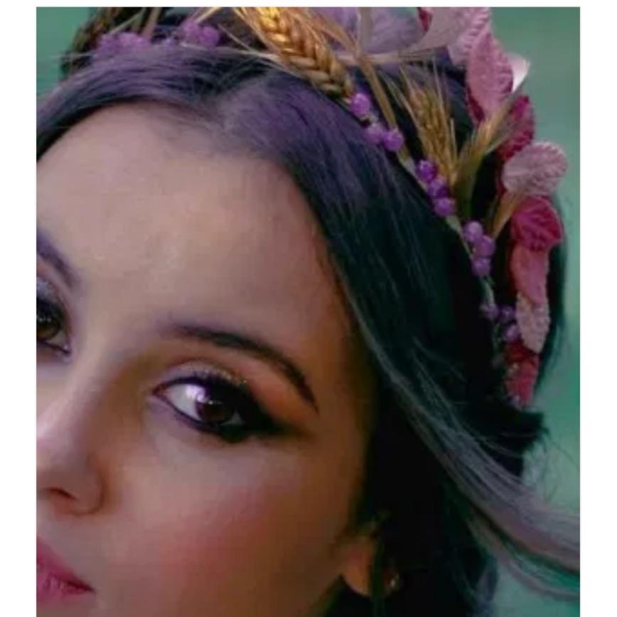 tiara en tonos rosas — foto 4 de 4