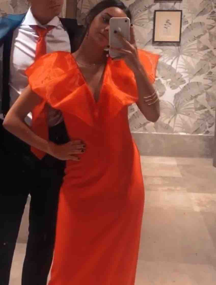 Vestido rojo volante Mariquita Trasquilá — foto 2 de 2