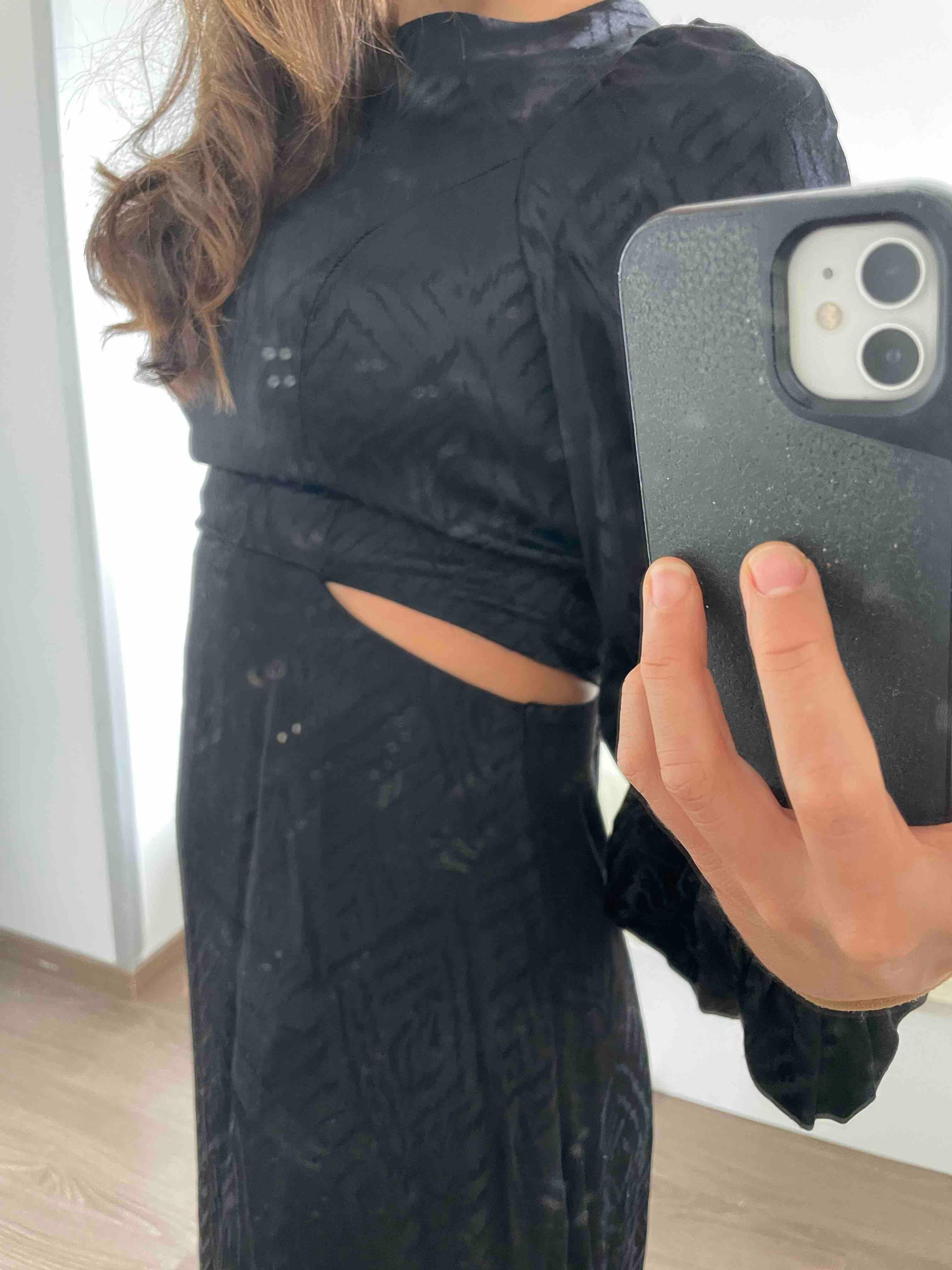 Vestido negro etnico manga larga. Anthropologie — foto 4 de 4