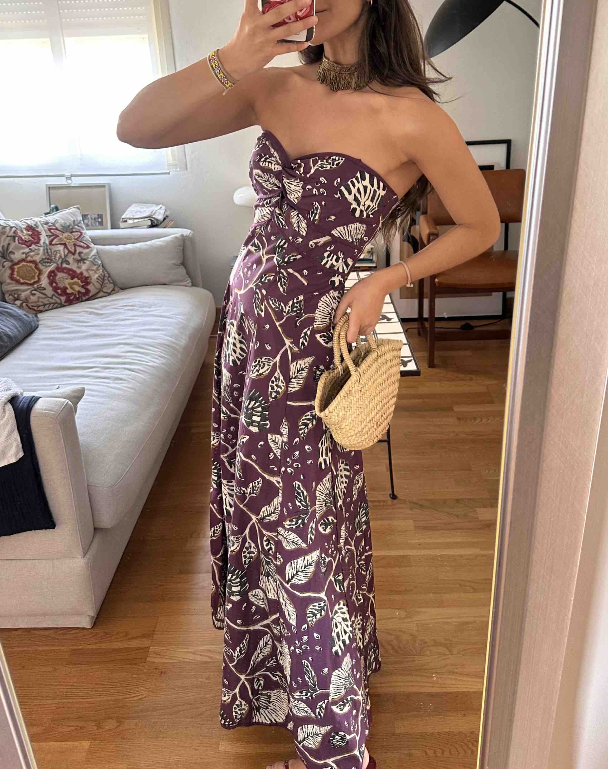 Vestido de invitada morado Tintoretto — foto 2 de 3