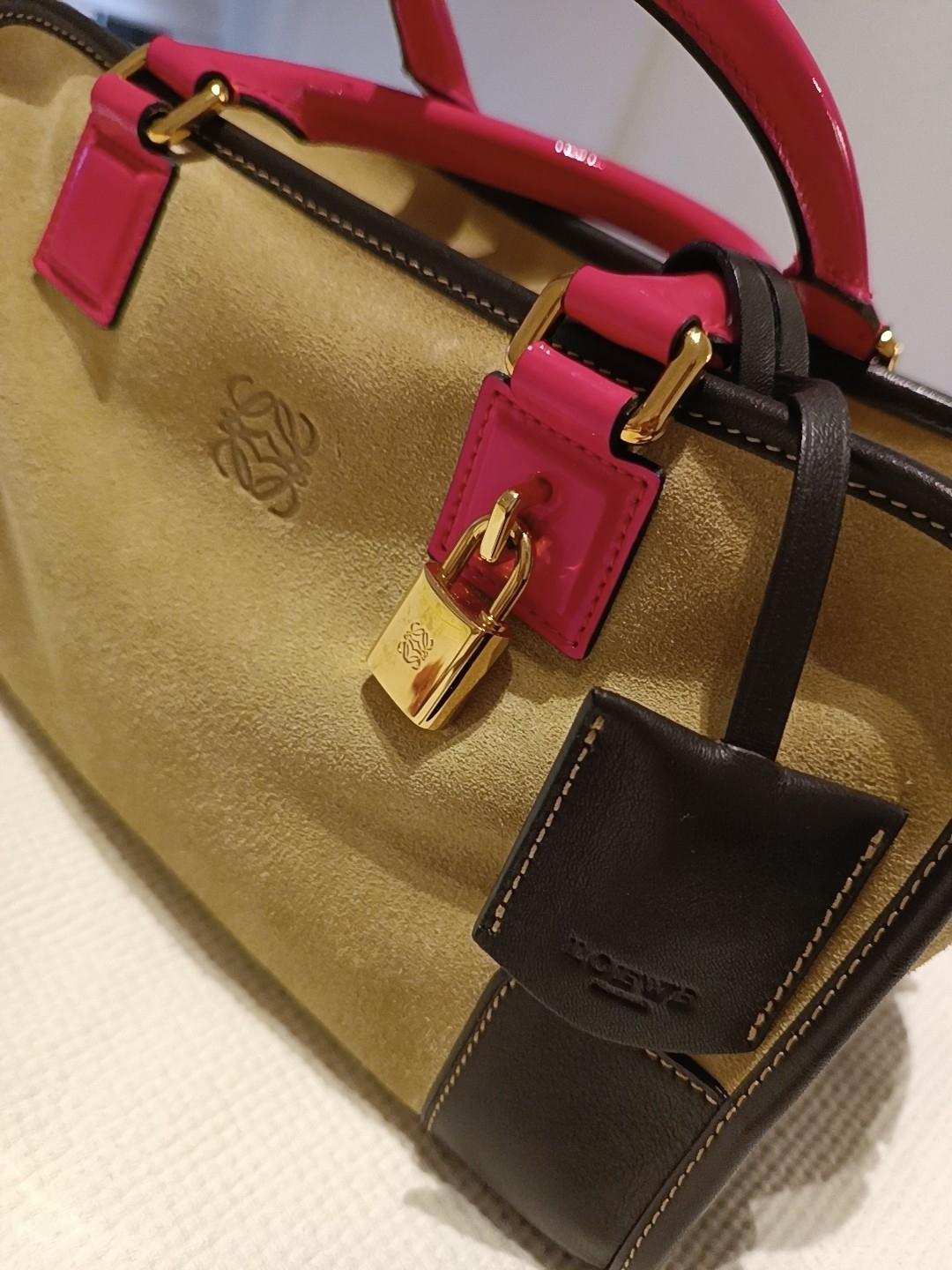 bolso amazona 28. asas e interior rosa flúor. loewe — foto 4 de 6