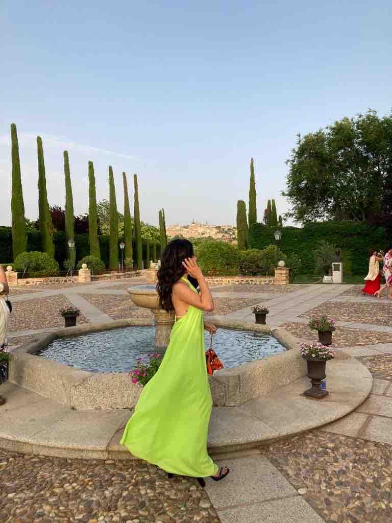 Vestido gasa largo Matilde Cano — foto 4 de 5