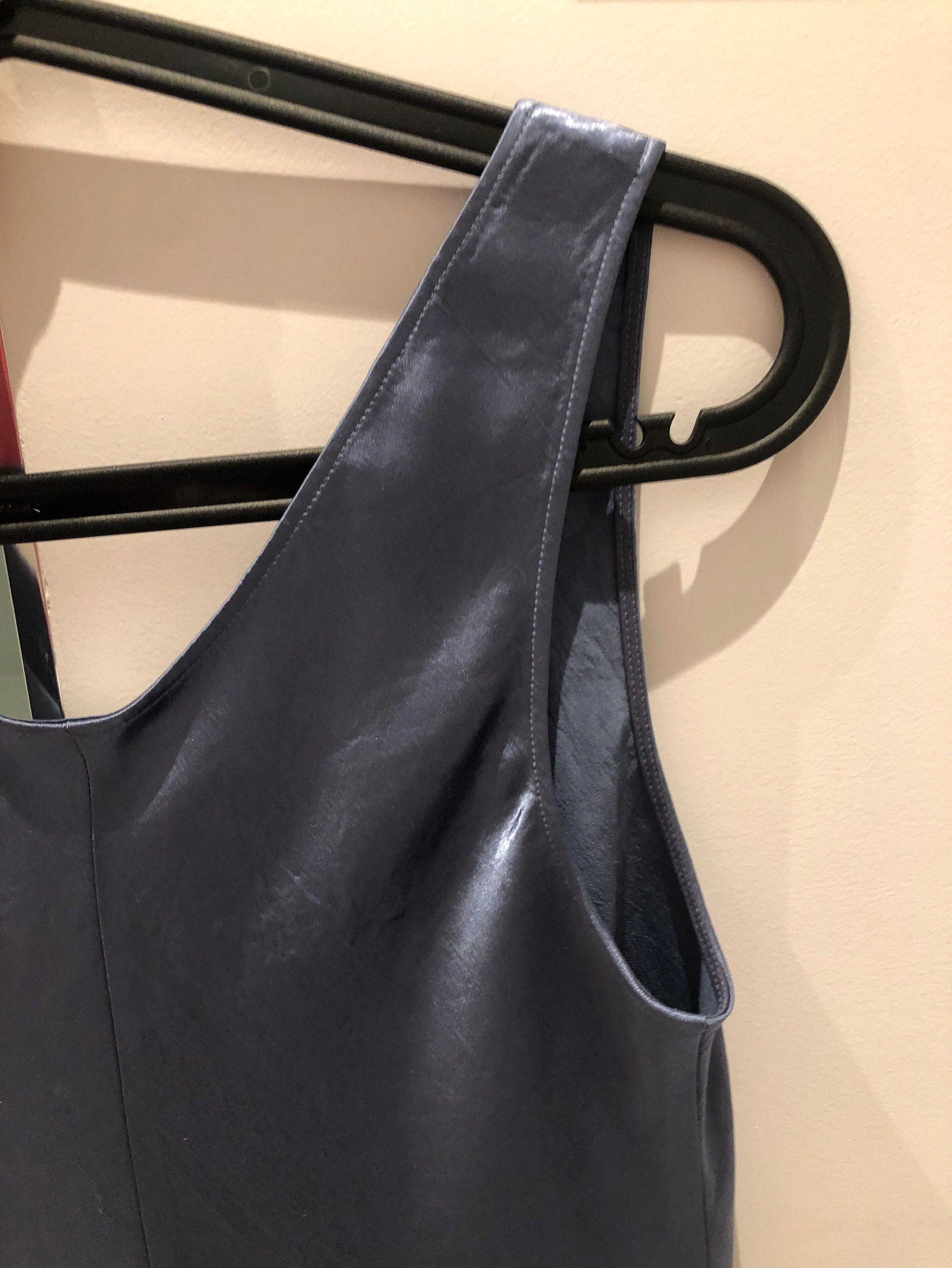 Vestido de raso azul Max Mara — foto 2 de 4