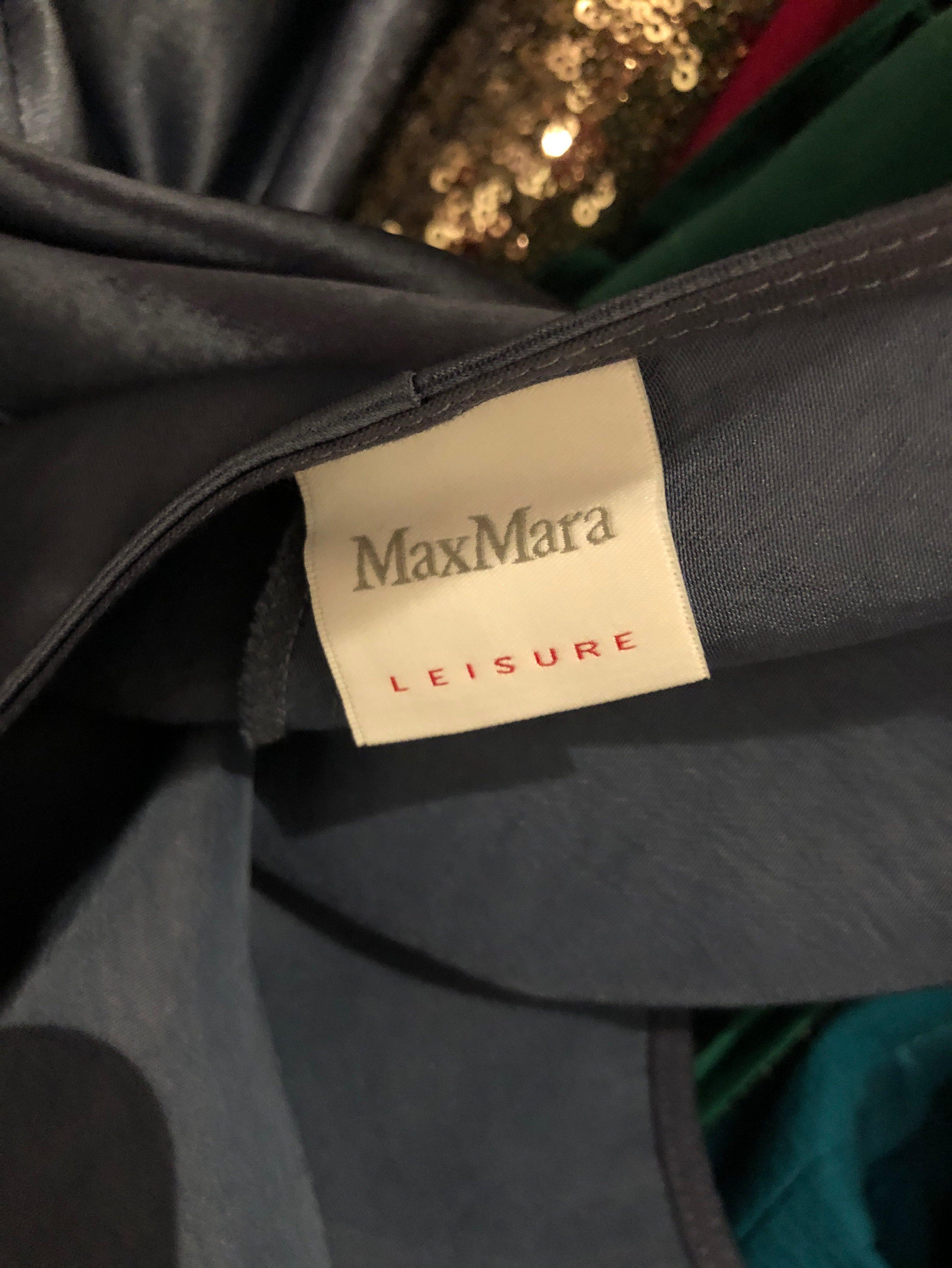 Vestido de raso azul Max Mara — foto 4 de 4
