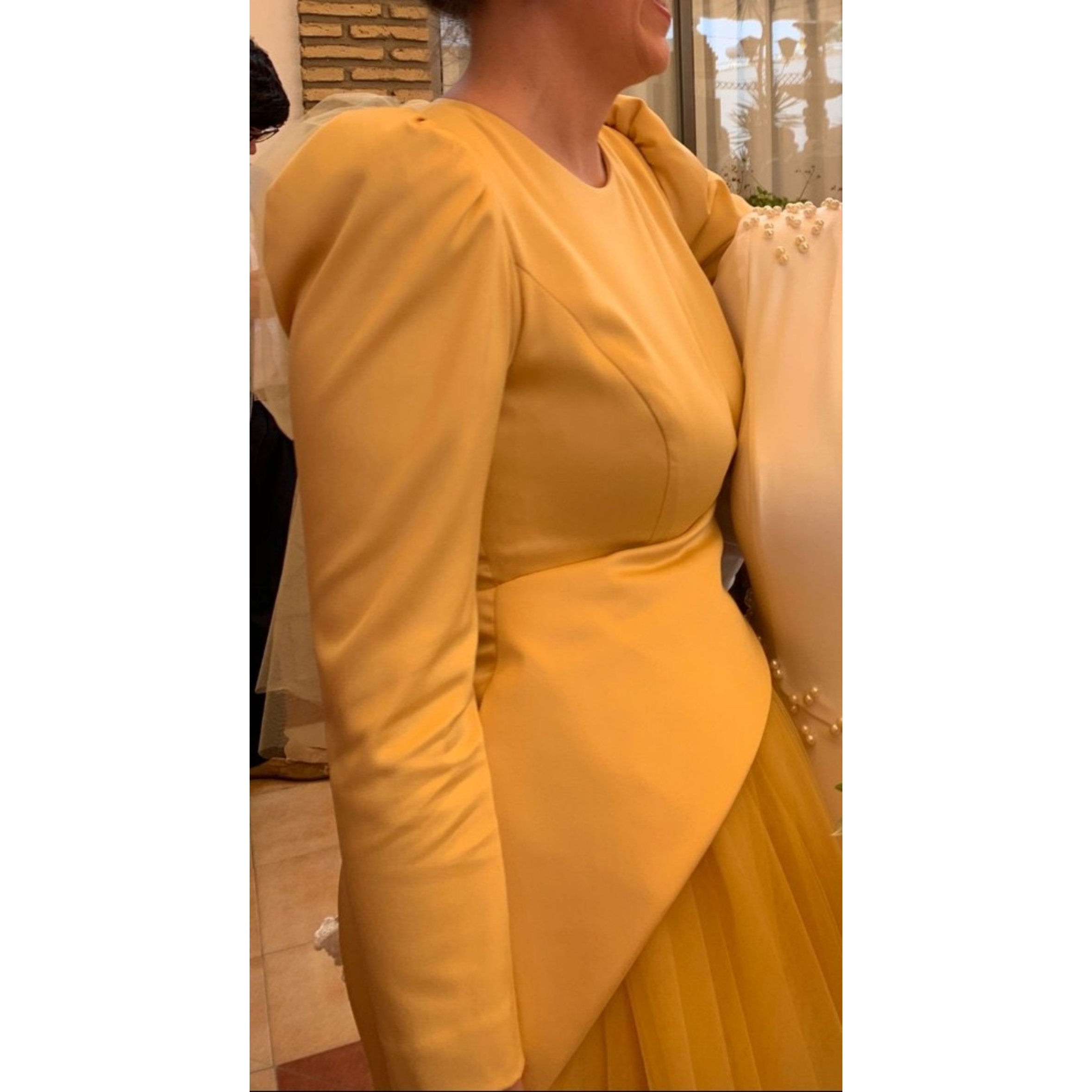 vestido invitada a boda sobrefalda tul — foto 4 de 5