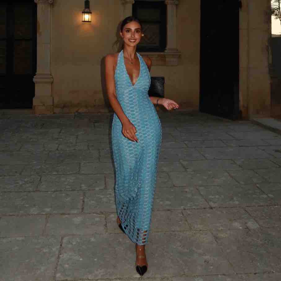 Vestido invitada azul Claw The Label — foto 1 de 6