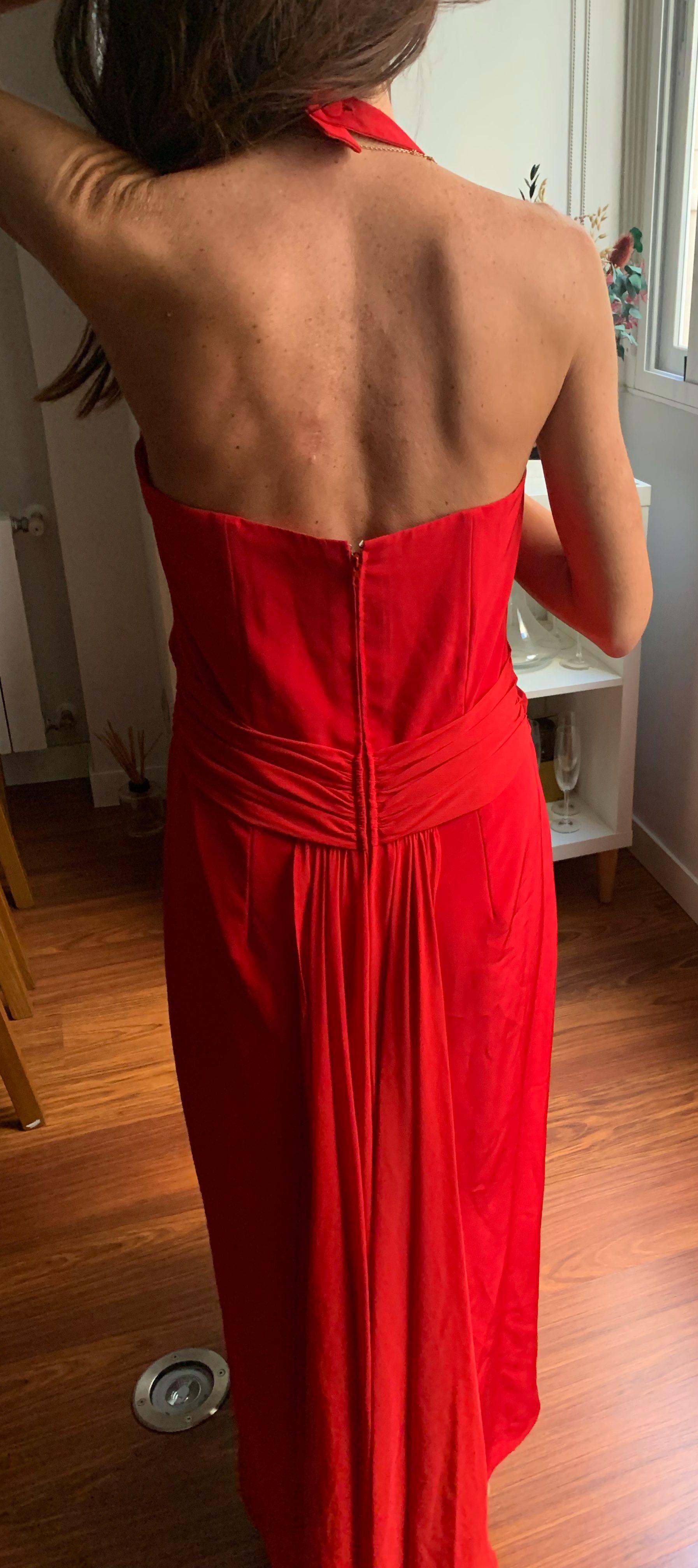 Vestido rojo de fiesta Isabel Melendres Isabel Meléndez — foto 2 de 5