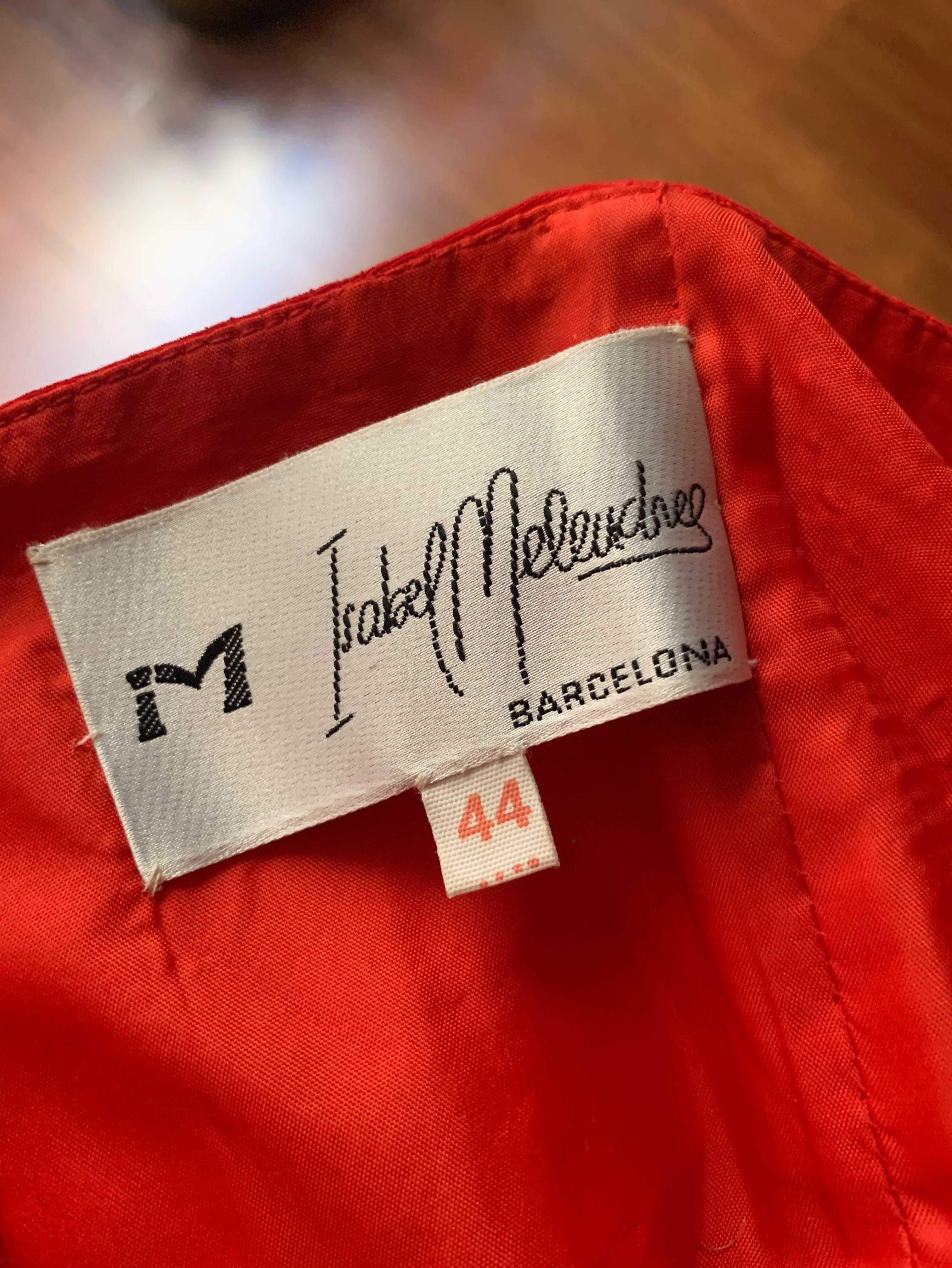 Vestido rojo de fiesta Isabel Melendres Isabel Meléndez — foto 4 de 5