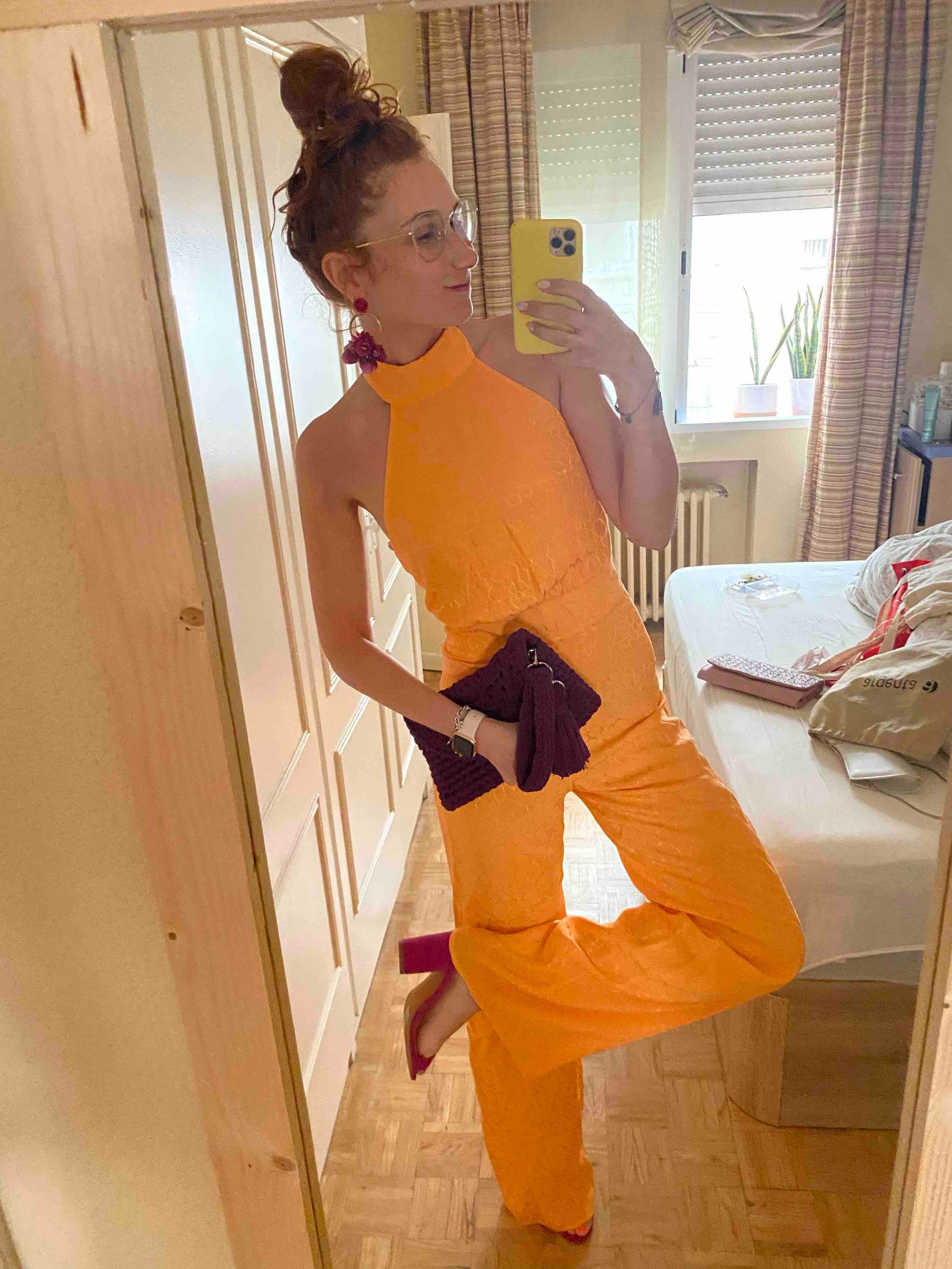 Mono naranja para bodas lady pipa — foto 1 de 5