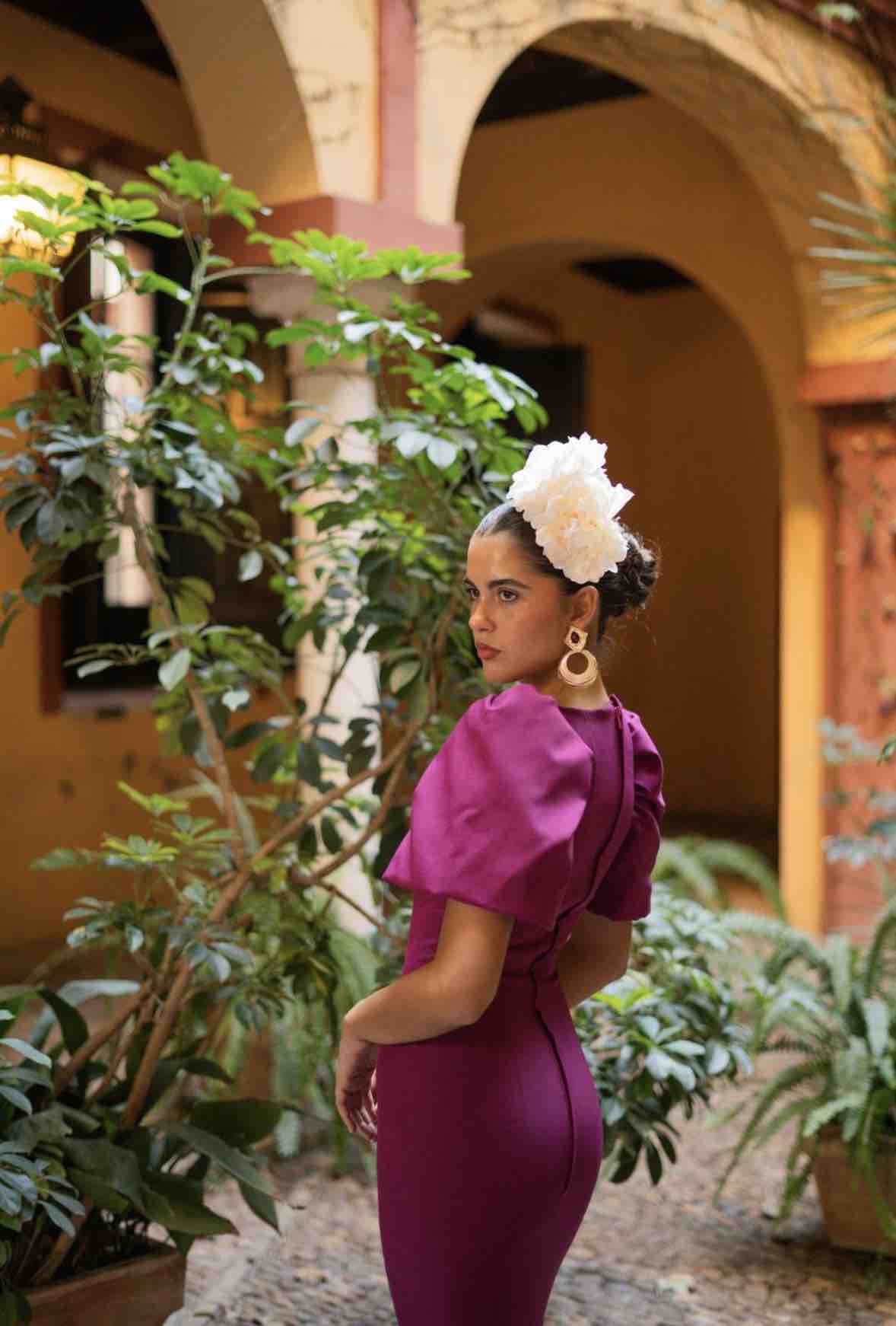 Traje de flamenca buganvilla Alba Carmona — foto 3 de 3