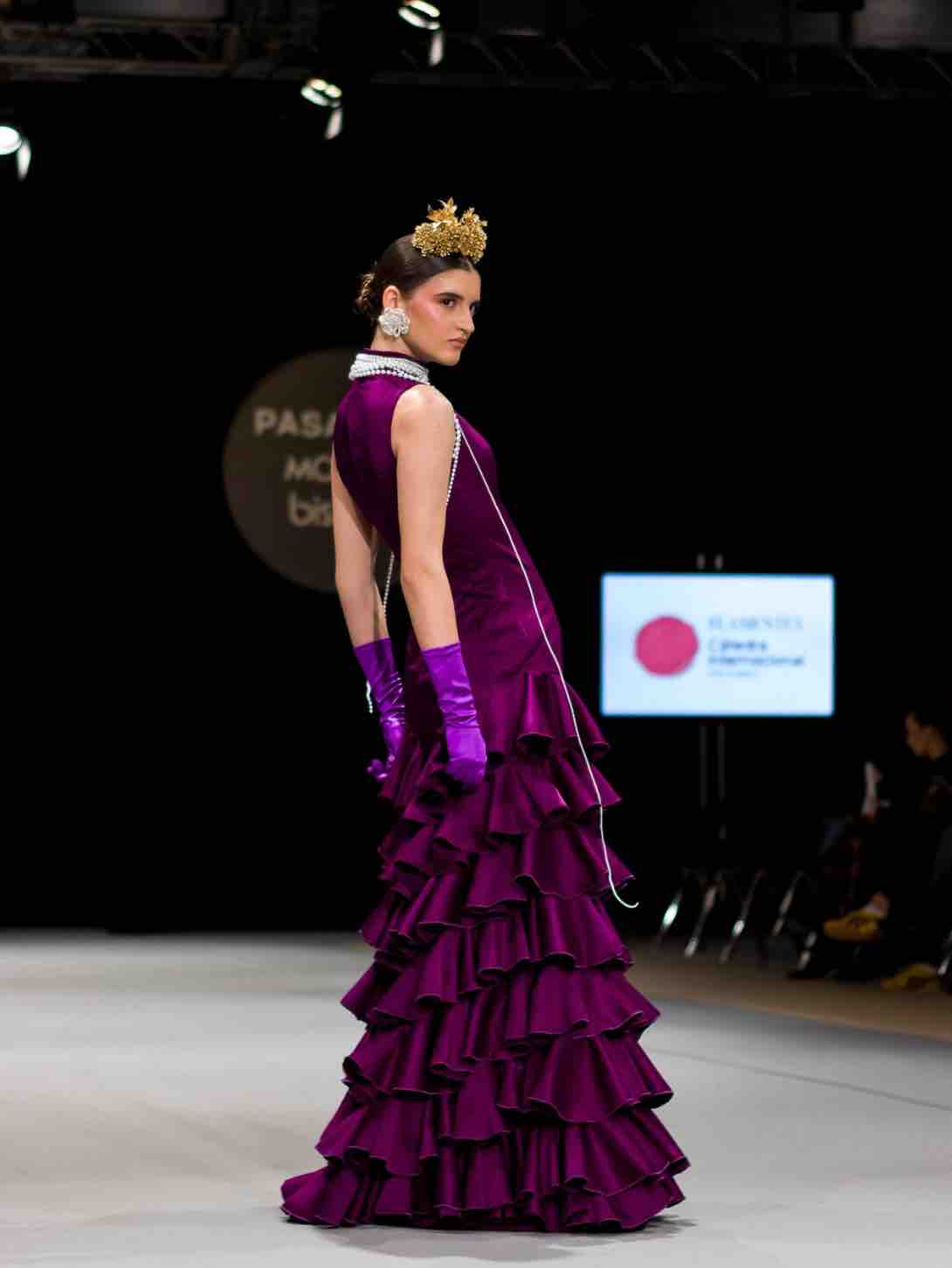 Vestido de flamenca morado Alba Carmona — foto 1 de 2