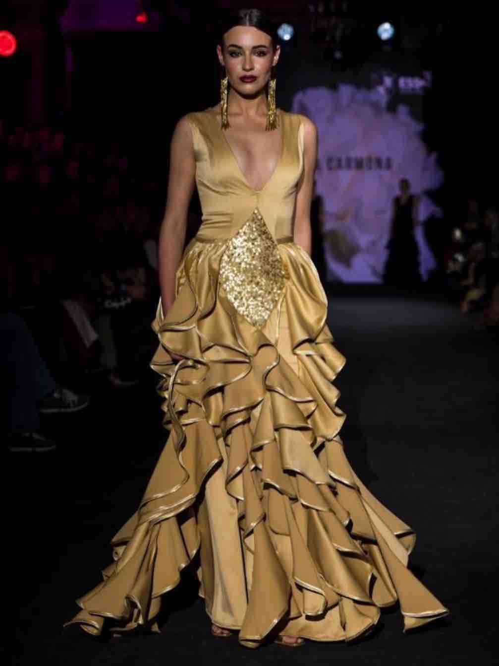 Vestido de flamenca e invitada Alba Carmona — foto 3 de 3