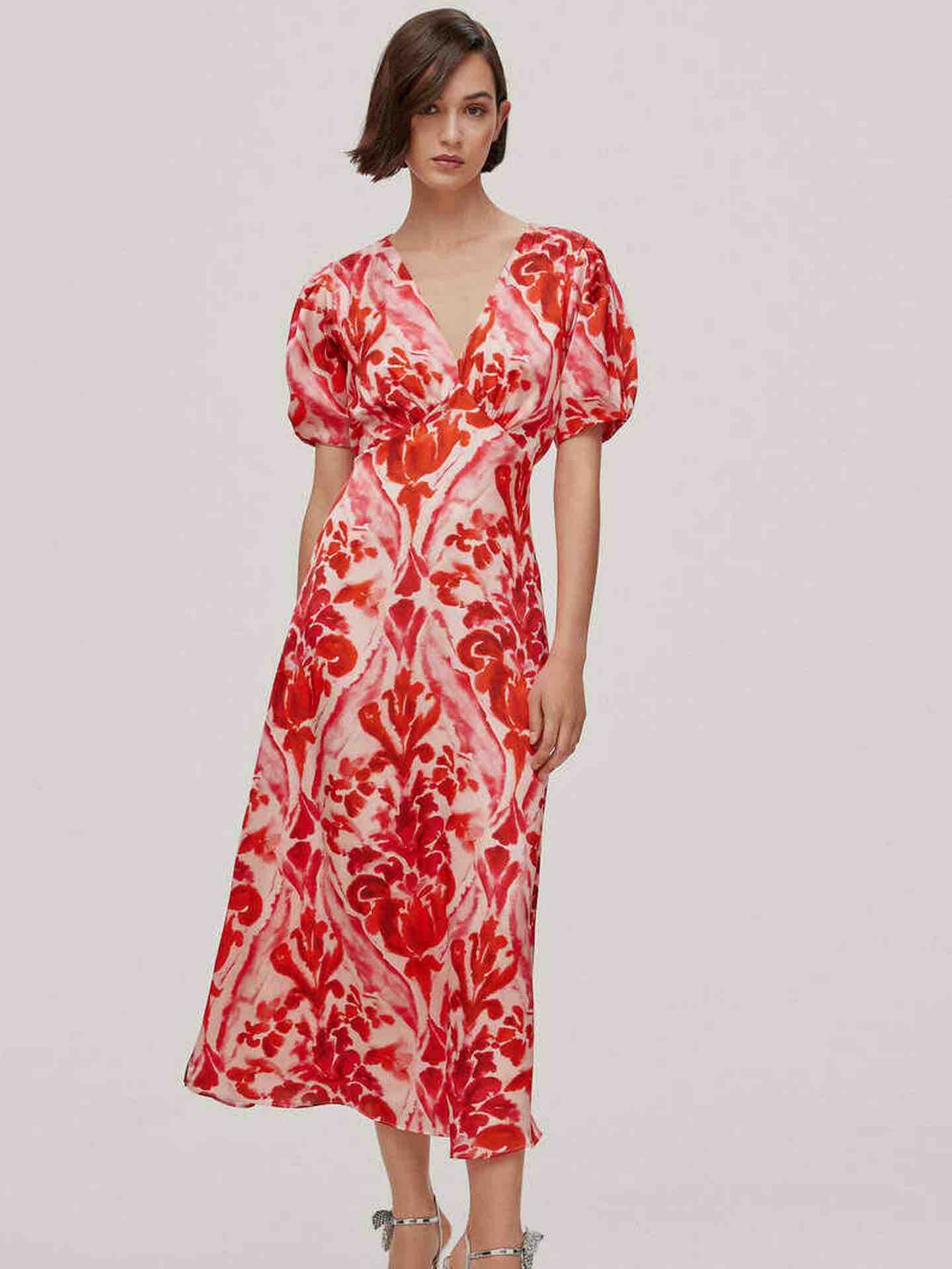 Vestido midi estampado Pedro del Hierro — foto 1 de 6
