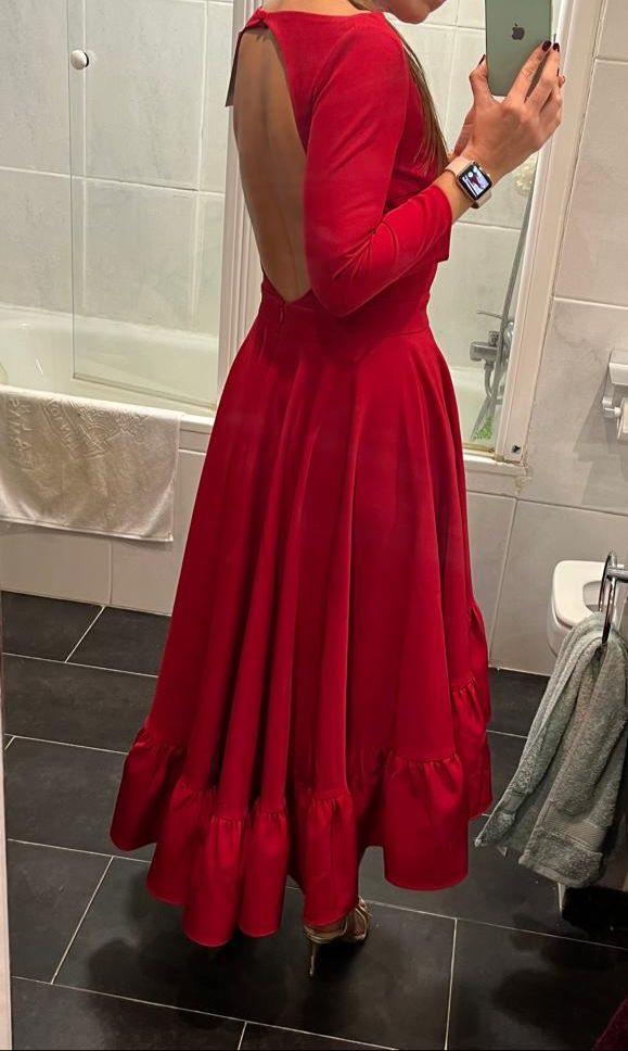 Vestido rojo Miphai talla S — foto 2 de 3