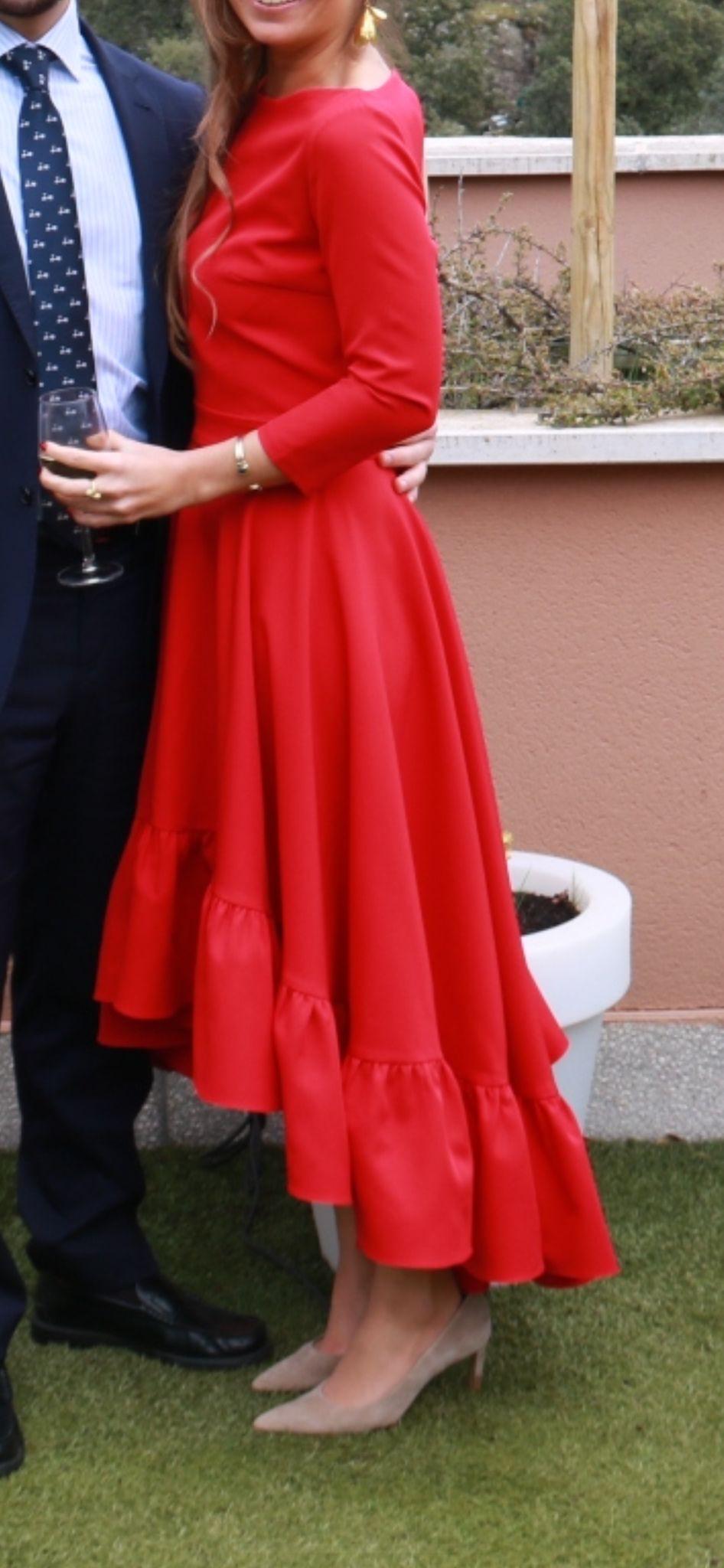 Vestido rojo Miphai talla S — foto 3 de 3