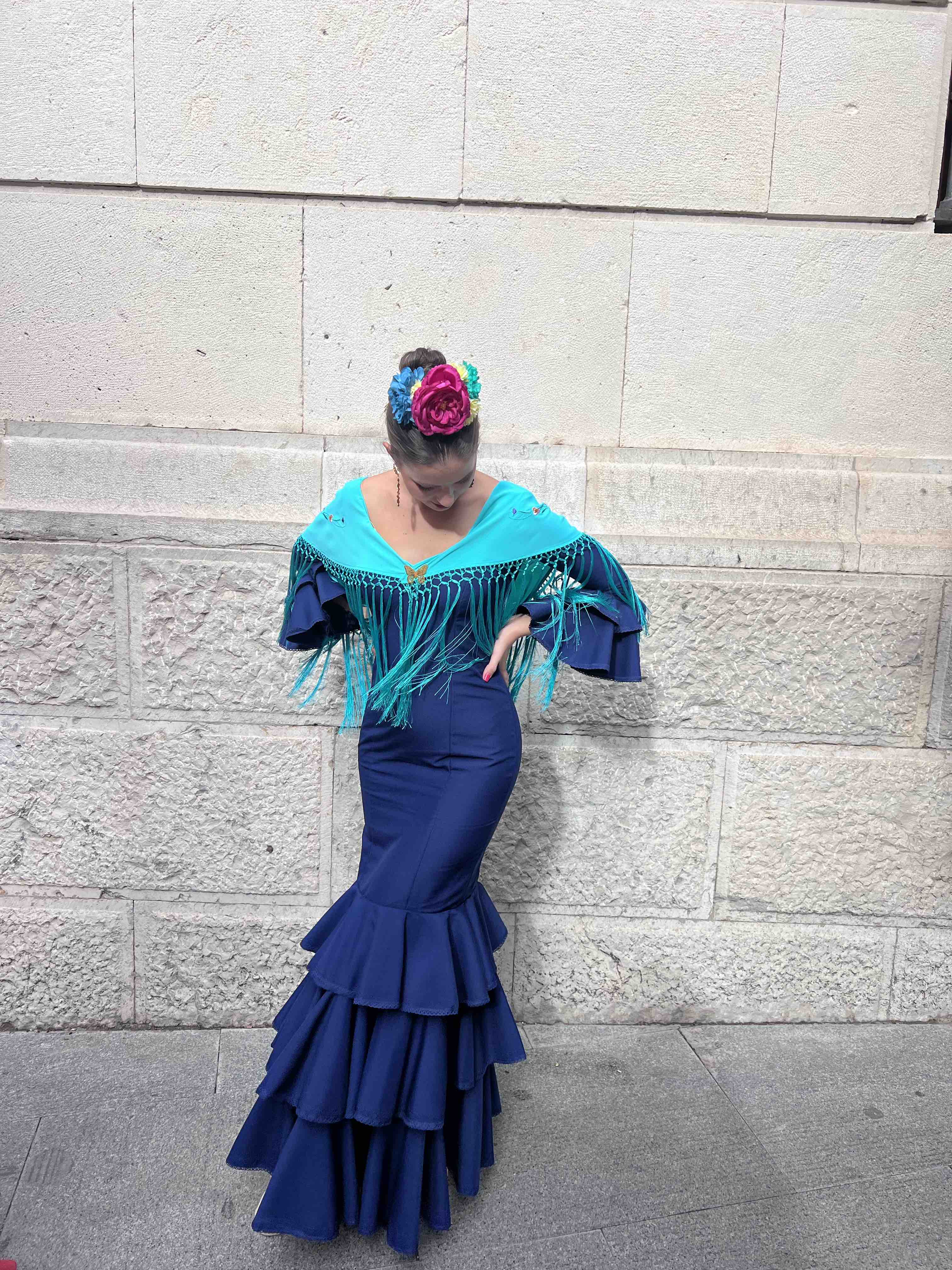 Vestido de gitana azul Micaela Villa — foto 4 de 4