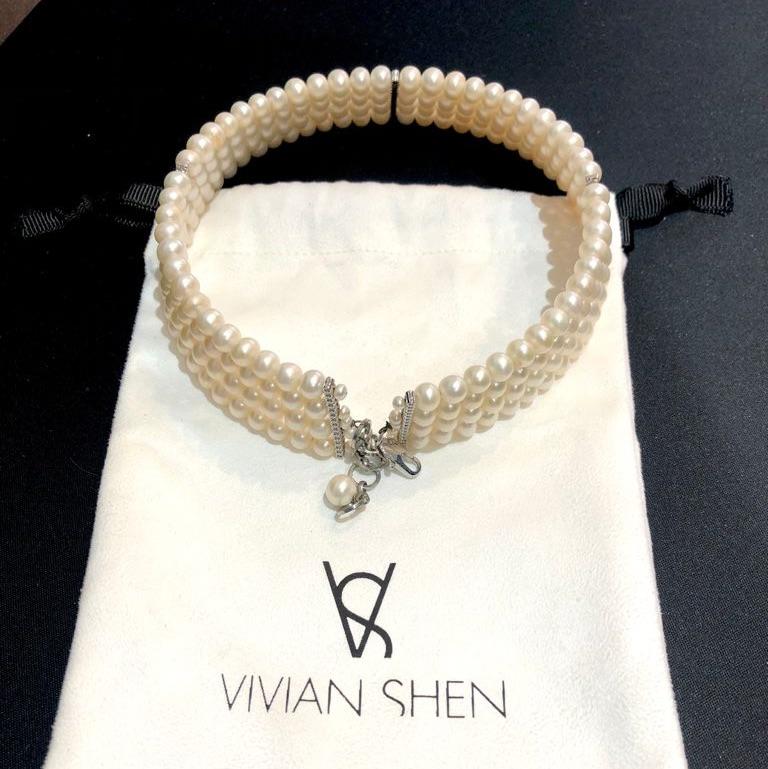 Gargantilla de perlas Vivian Shen — foto 1 de 3