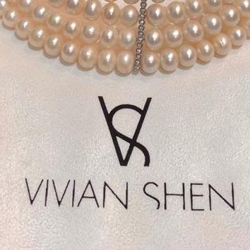 Gargantilla de perlas Vivian Shen — foto 3 de 3