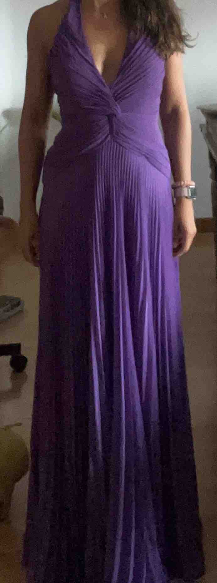 Vestido noche largo morado Matilde Cano — foto 1 de 6