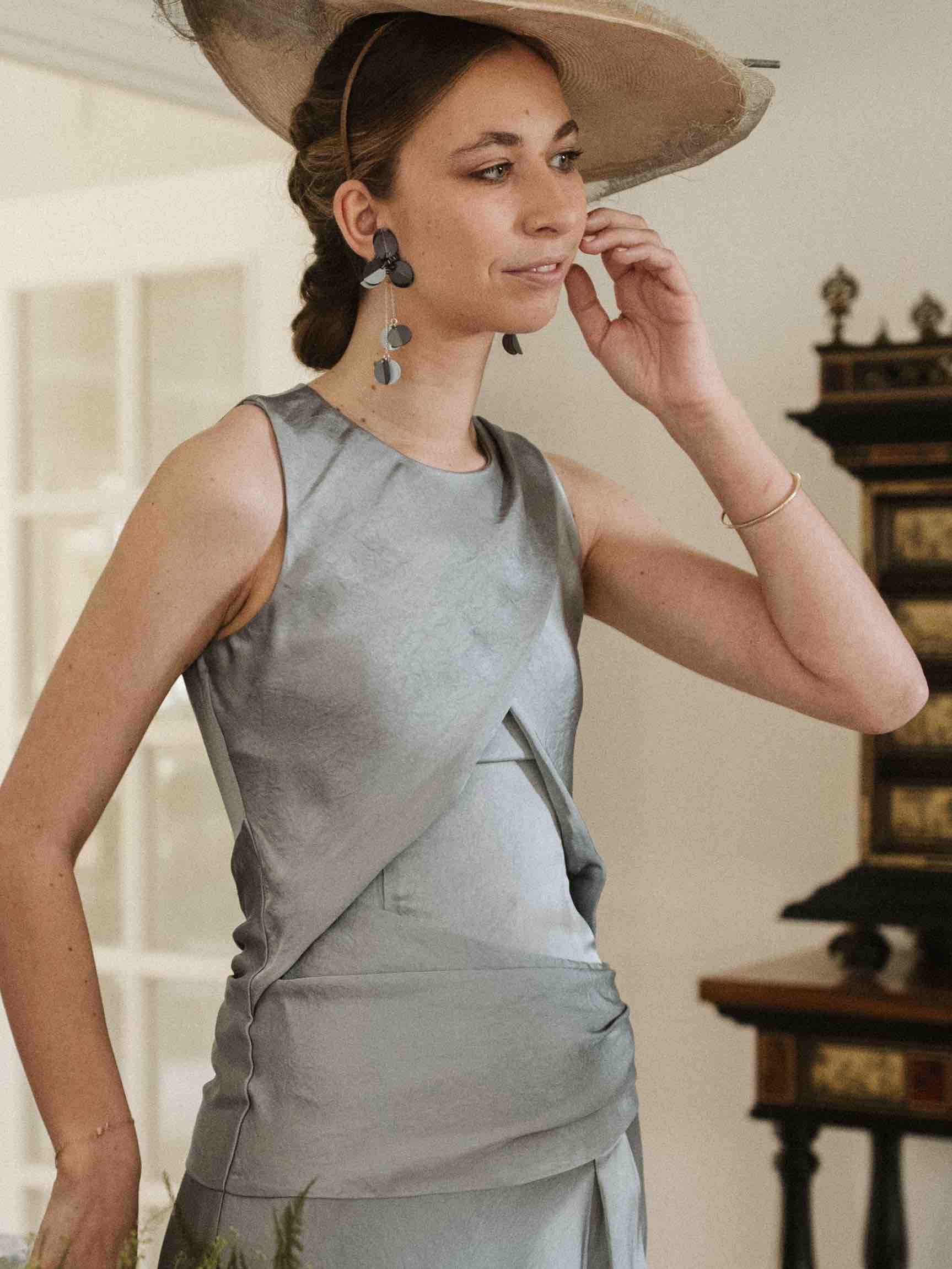 Vestido plateado boda Maksu — foto 1 de 2