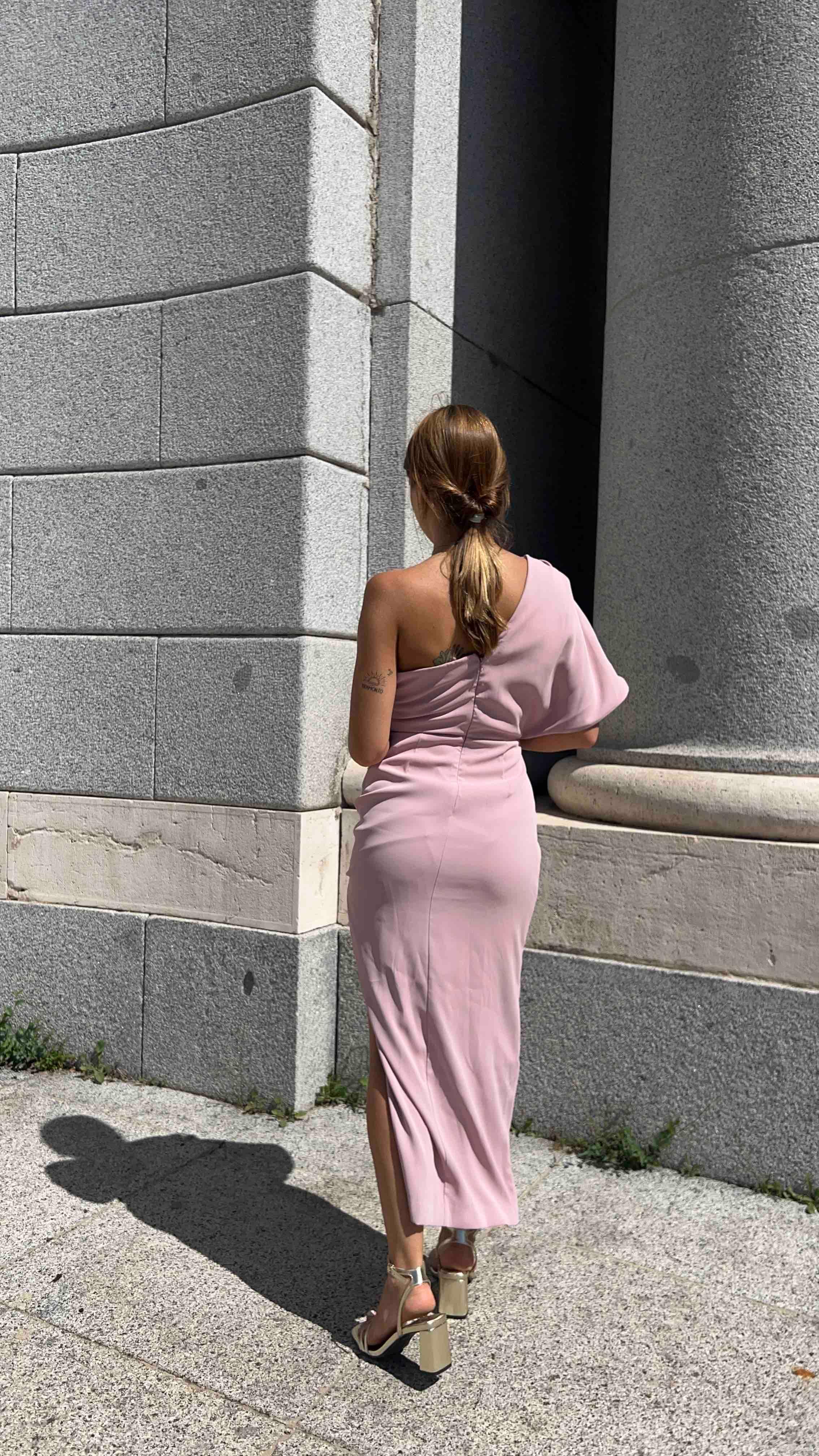 Vestido rosa empolvado Bruna — foto 6 de 6