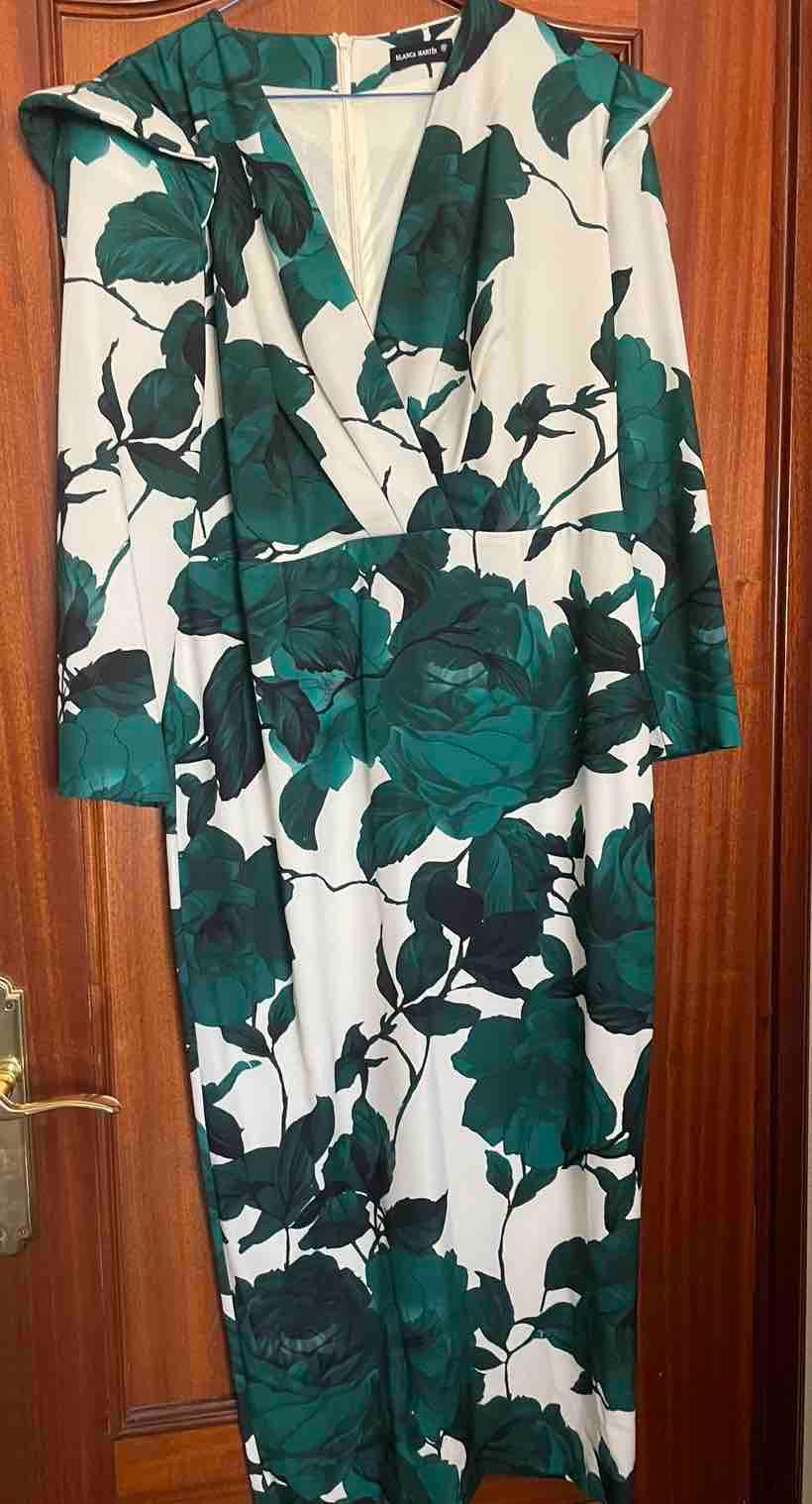 Vestido estampado cóctel Blanca Martín — foto 3 de 4