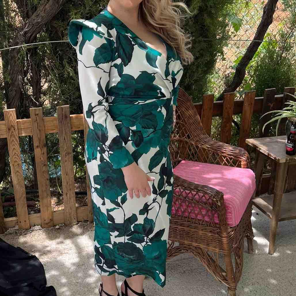 Vestido estampado cóctel Blanca Martín — foto 1 de 4