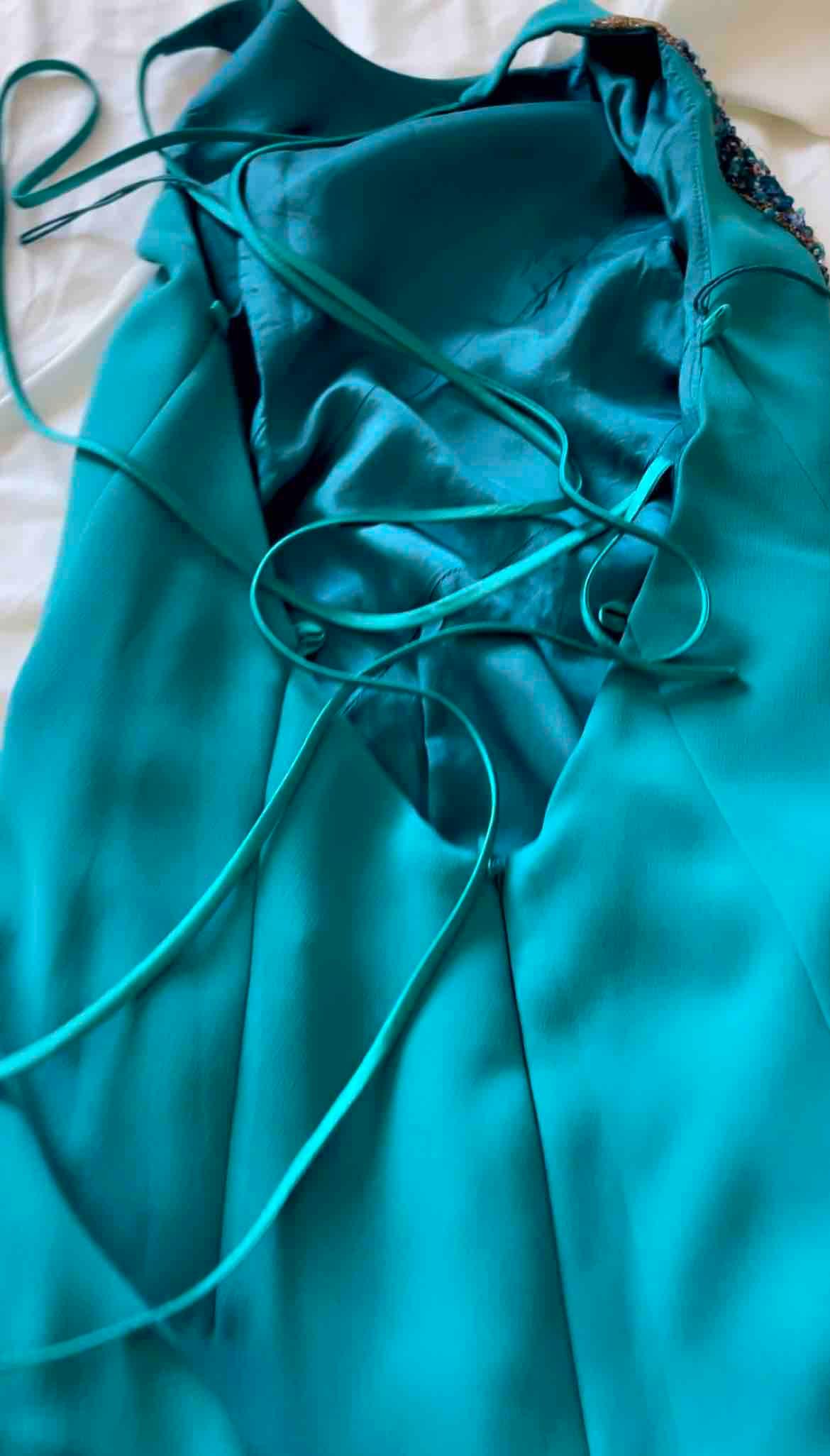 Vestido turquesa ¡Nuevo! maria isabel — foto 1 de 6