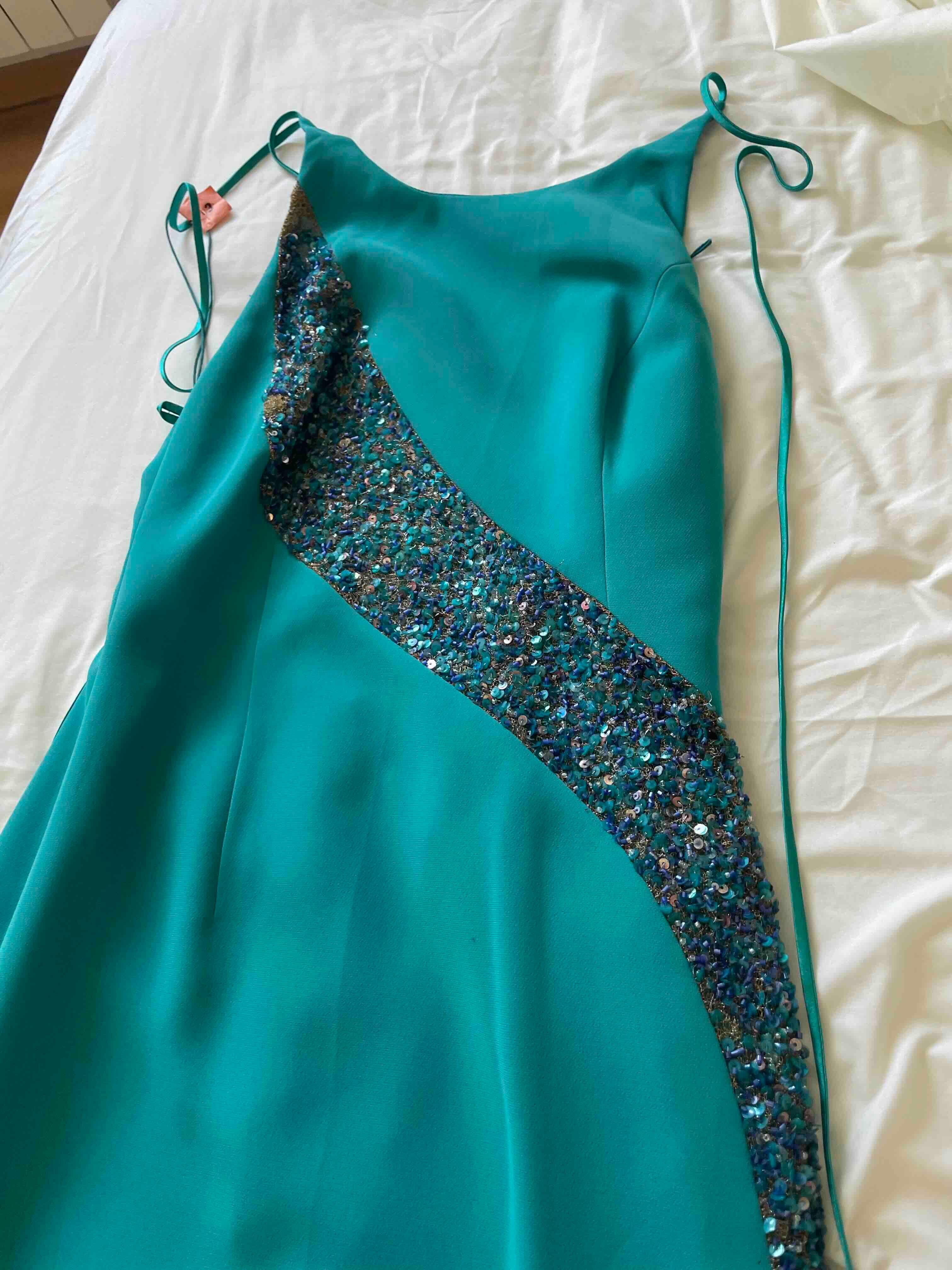 Vestido turquesa ¡Nuevo! maria isabel — foto 5 de 6