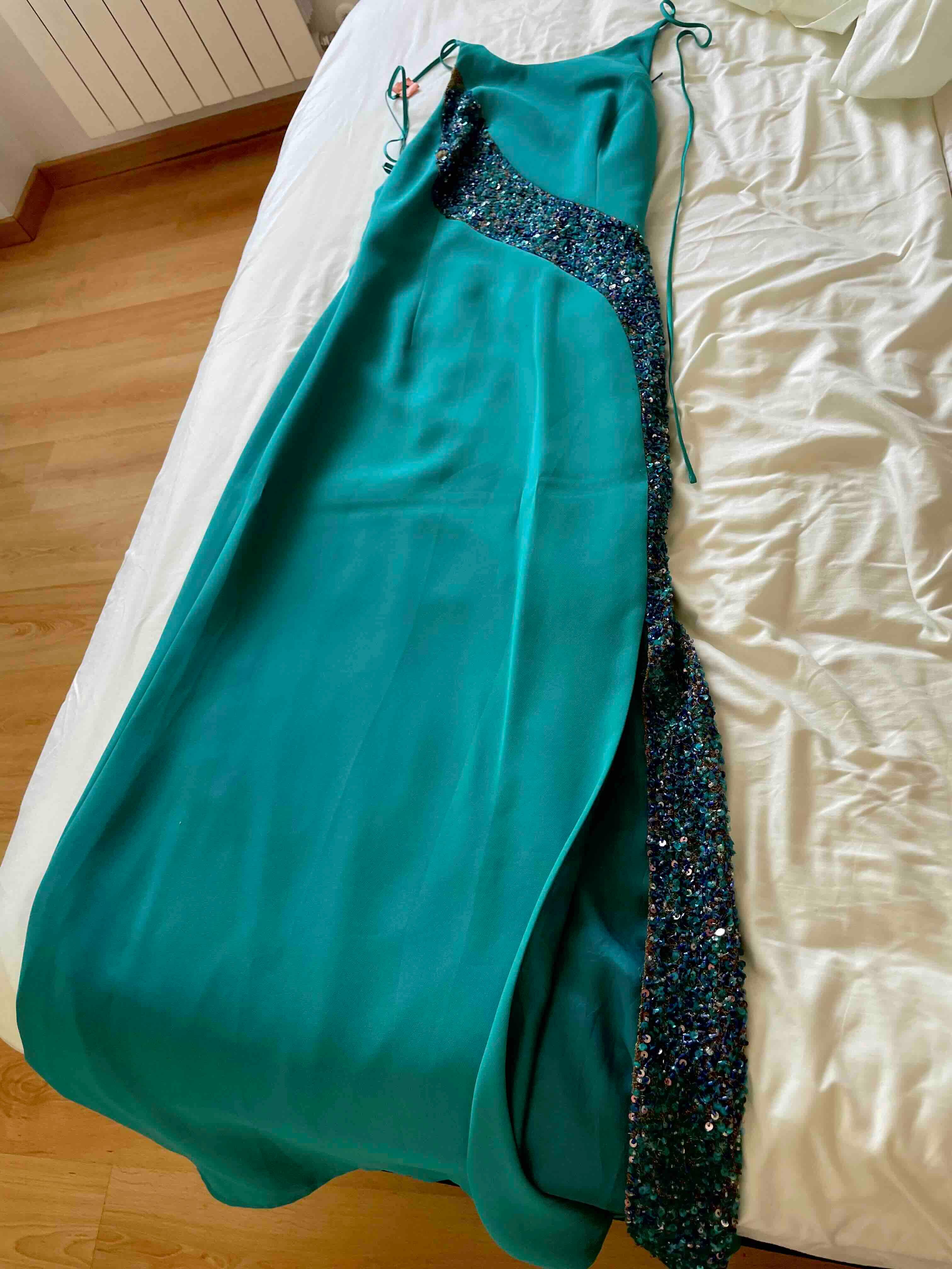 Vestido turquesa ¡Nuevo! maria isabel — foto 6 de 6