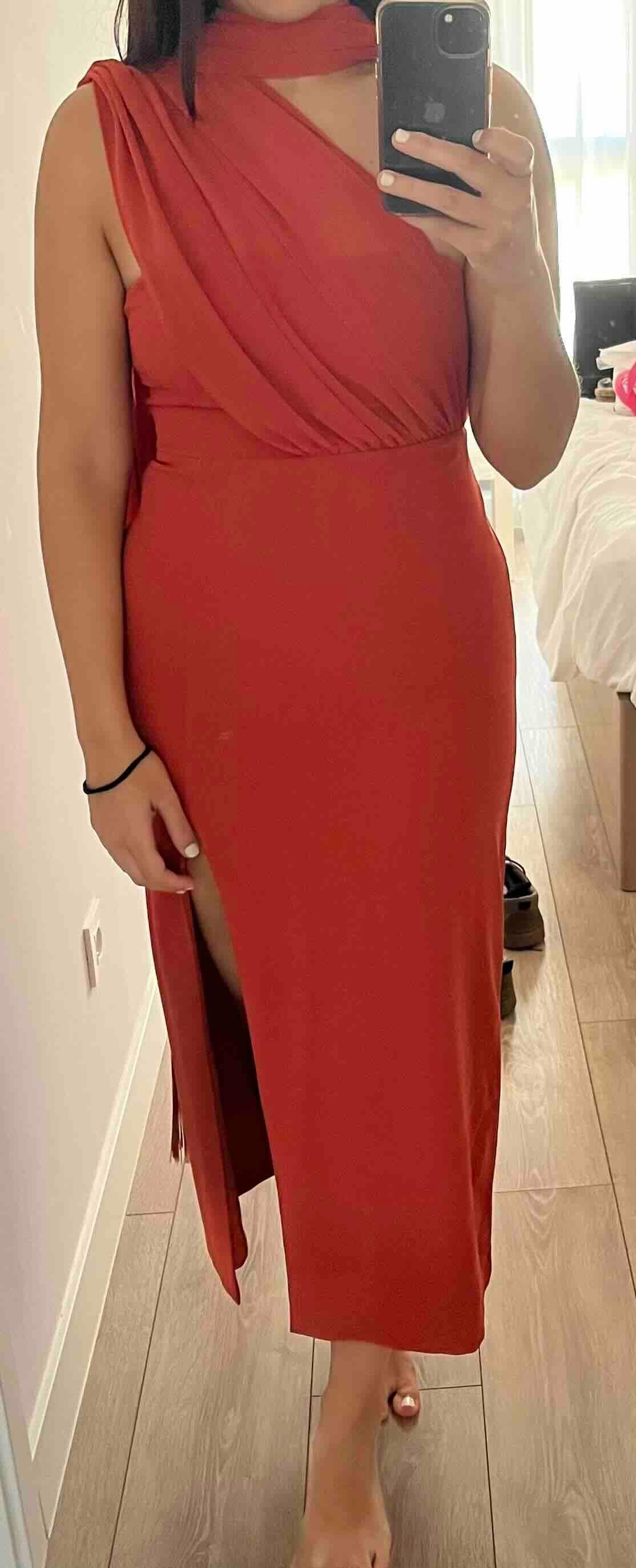 Vestido de invitada color teja. Lady Pipa — foto 2 de 3
